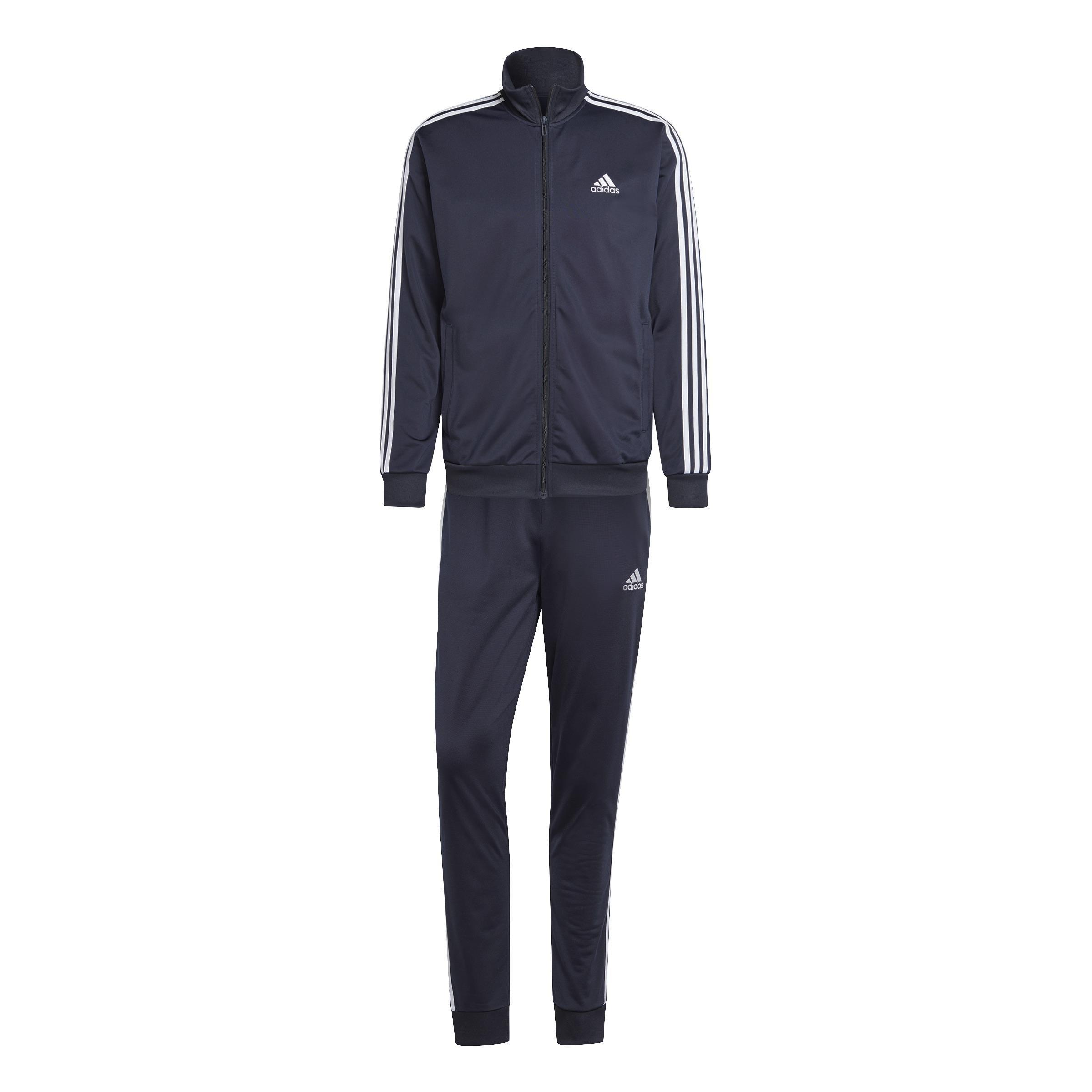 Basic 3-Stripes Tricot Track Suit, Blue, , large image number 0