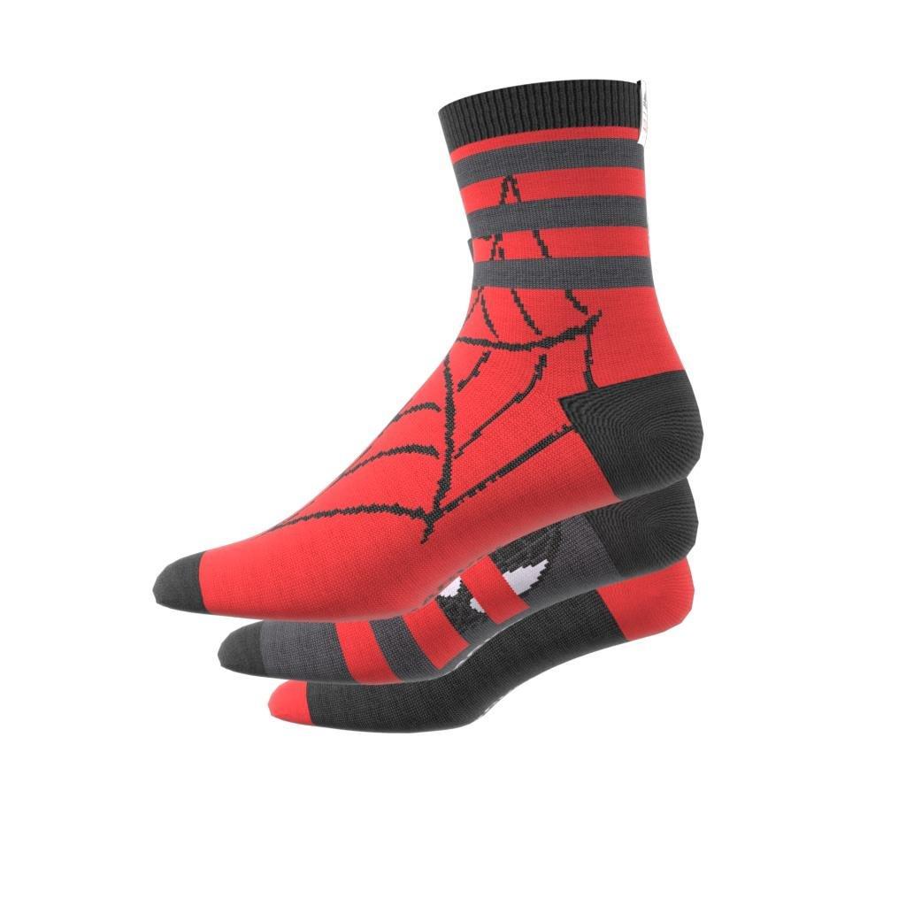 Kids Marvel Spider-Man Crew Socks 3 Pairs, Multicolour, , large image number 1