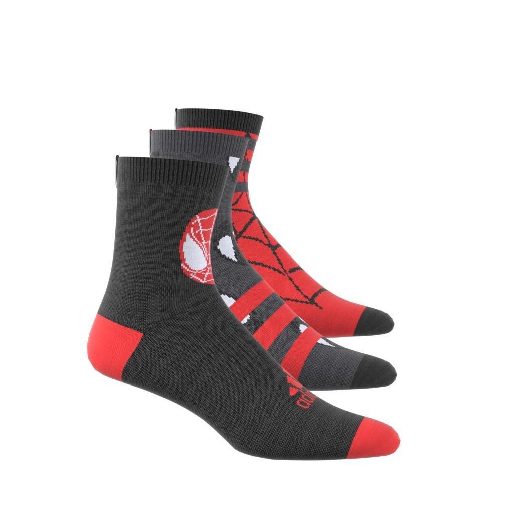 Kids Marvel Spider-Man Crew Socks 3 Pairs, Multicolour, , large image number 5