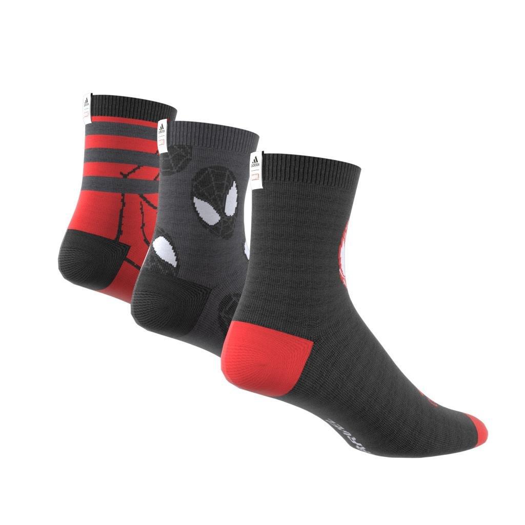 Kids Marvel Spider-Man Crew Socks 3 Pairs, Multicolour, , large image number 8