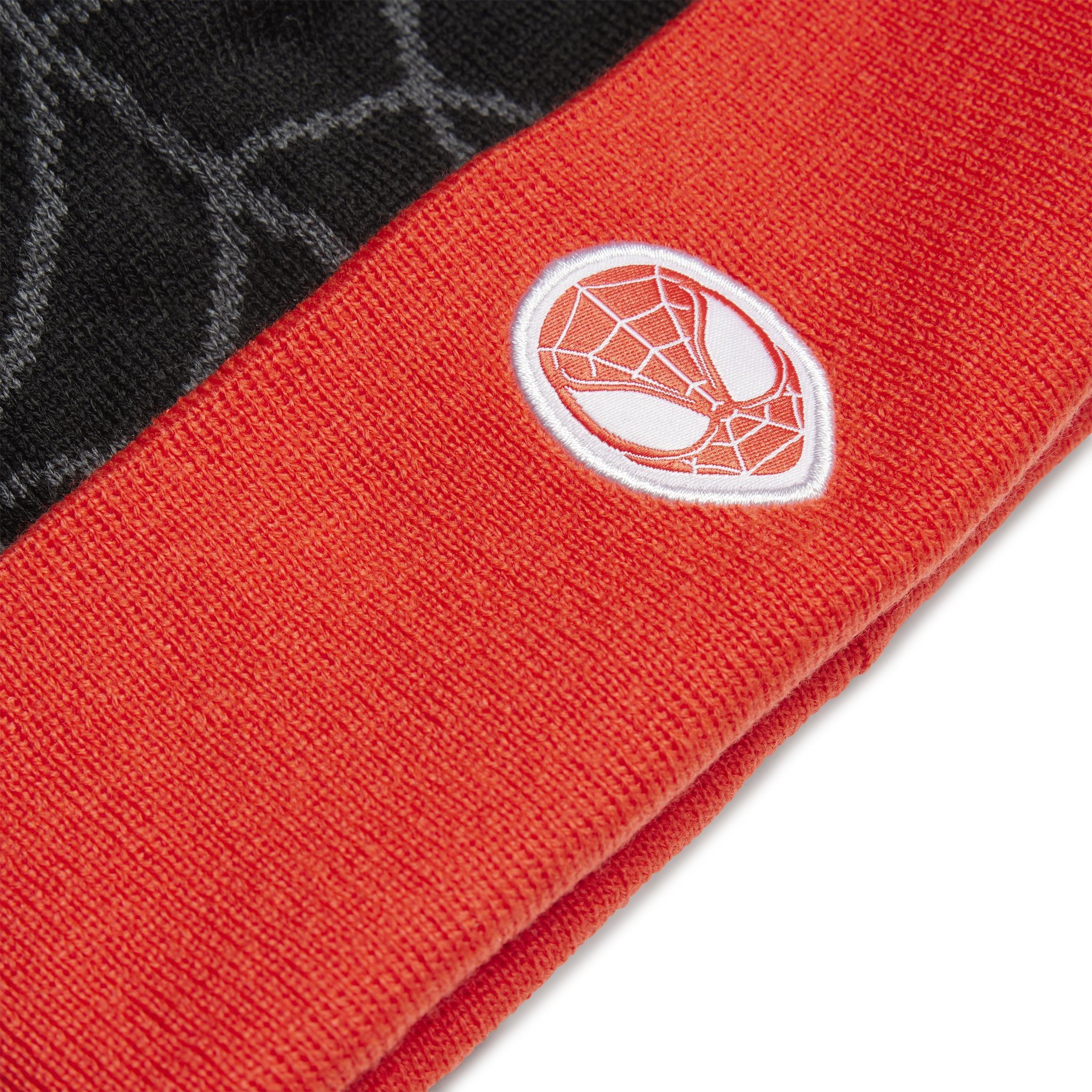 Kids Marvel Spider-Man Beanie, Black, A901_ONE, large image number 2
