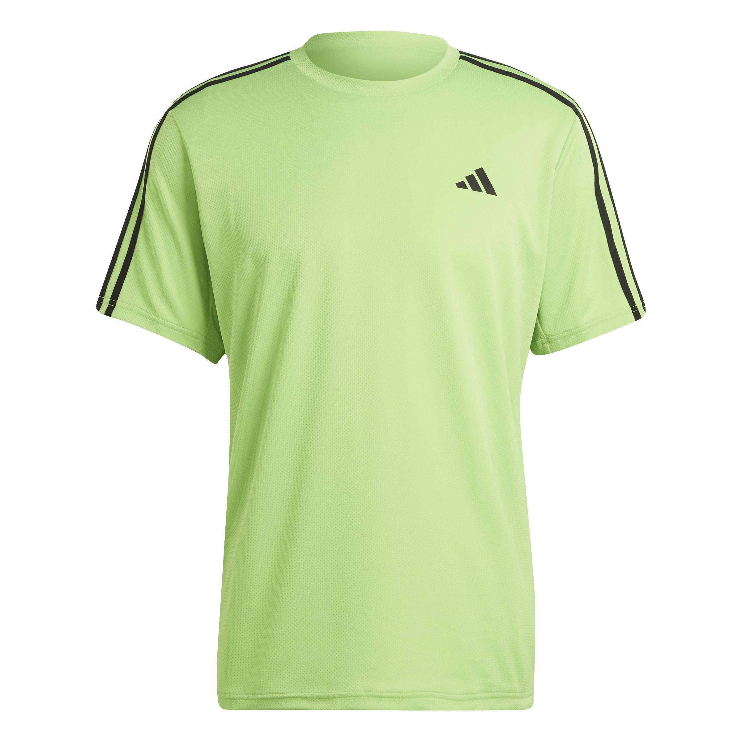 Train Essentials 3-Stripes Training T-Shirt, Green, A901_ONE, large image number 1