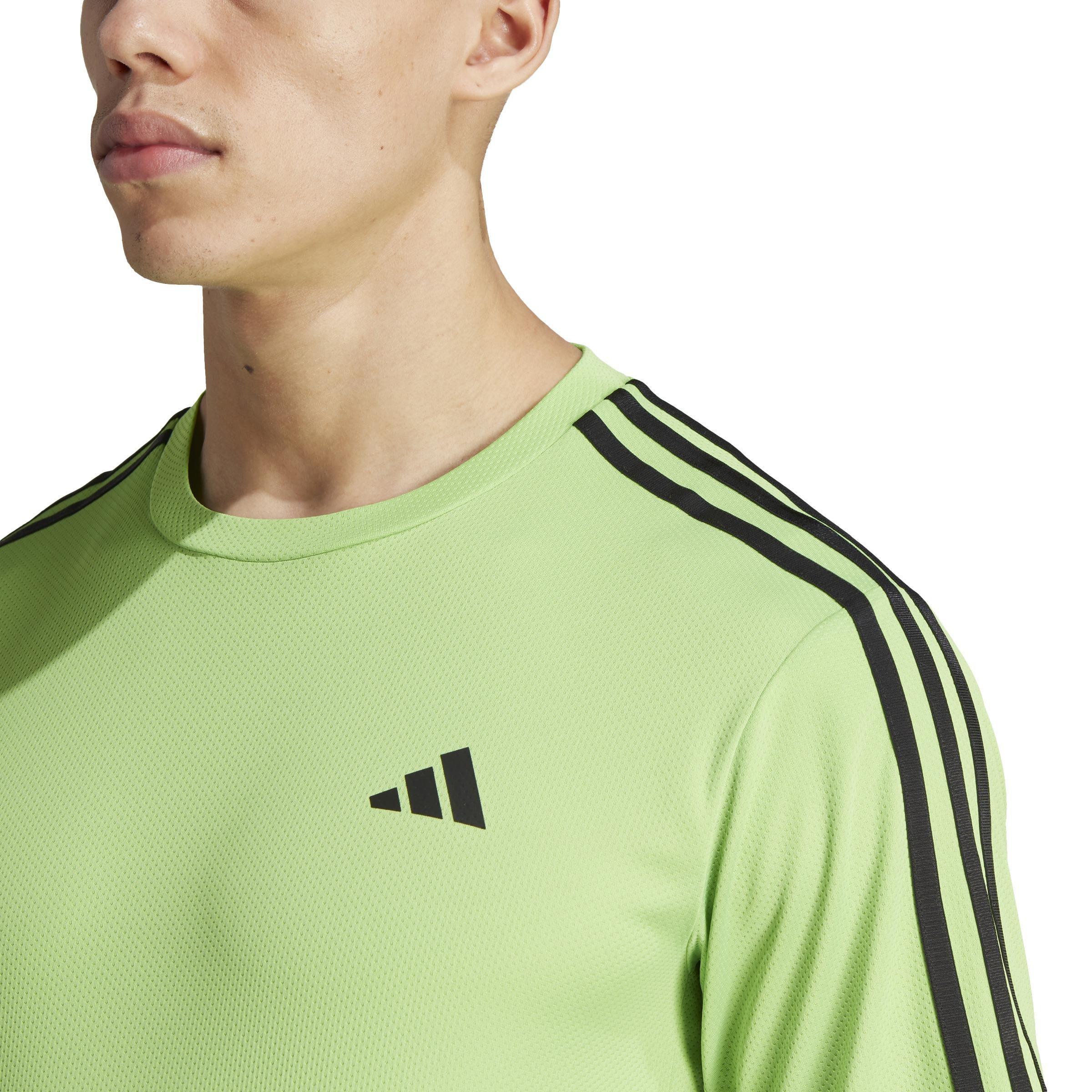 Train Essentials 3-Stripes Training T-Shirt, Green, A901_ONE, large image number 5