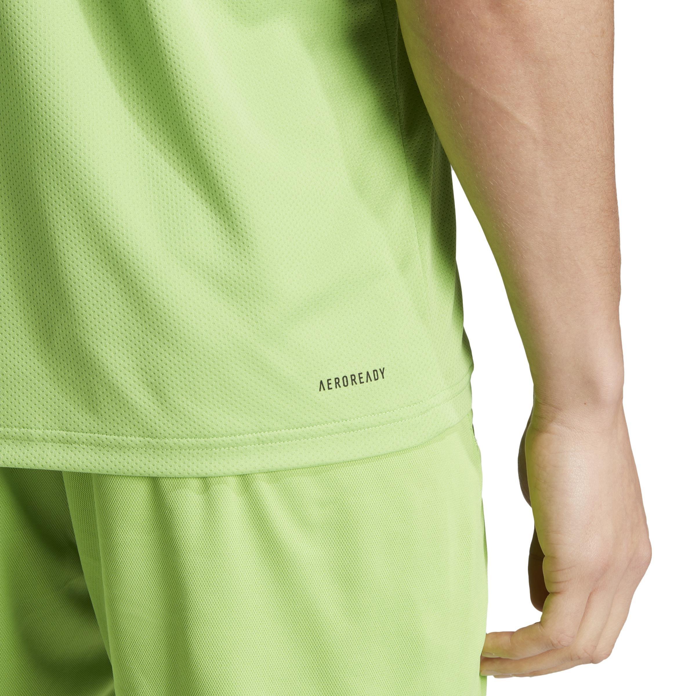 Train Essentials 3-Stripes Training T-Shirt, Green, A901_ONE, large image number 6