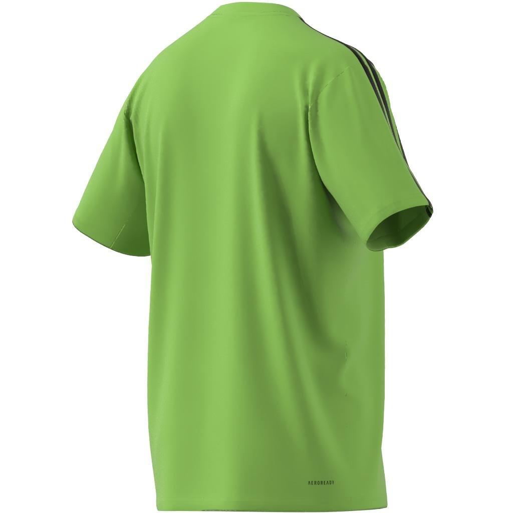 Train Essentials 3-Stripes Training T-Shirt, Green, A901_ONE, large image number 8