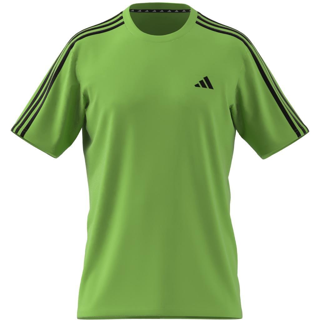 Train Essentials 3-Stripes Training T-Shirt, Green, A901_ONE, large image number 9