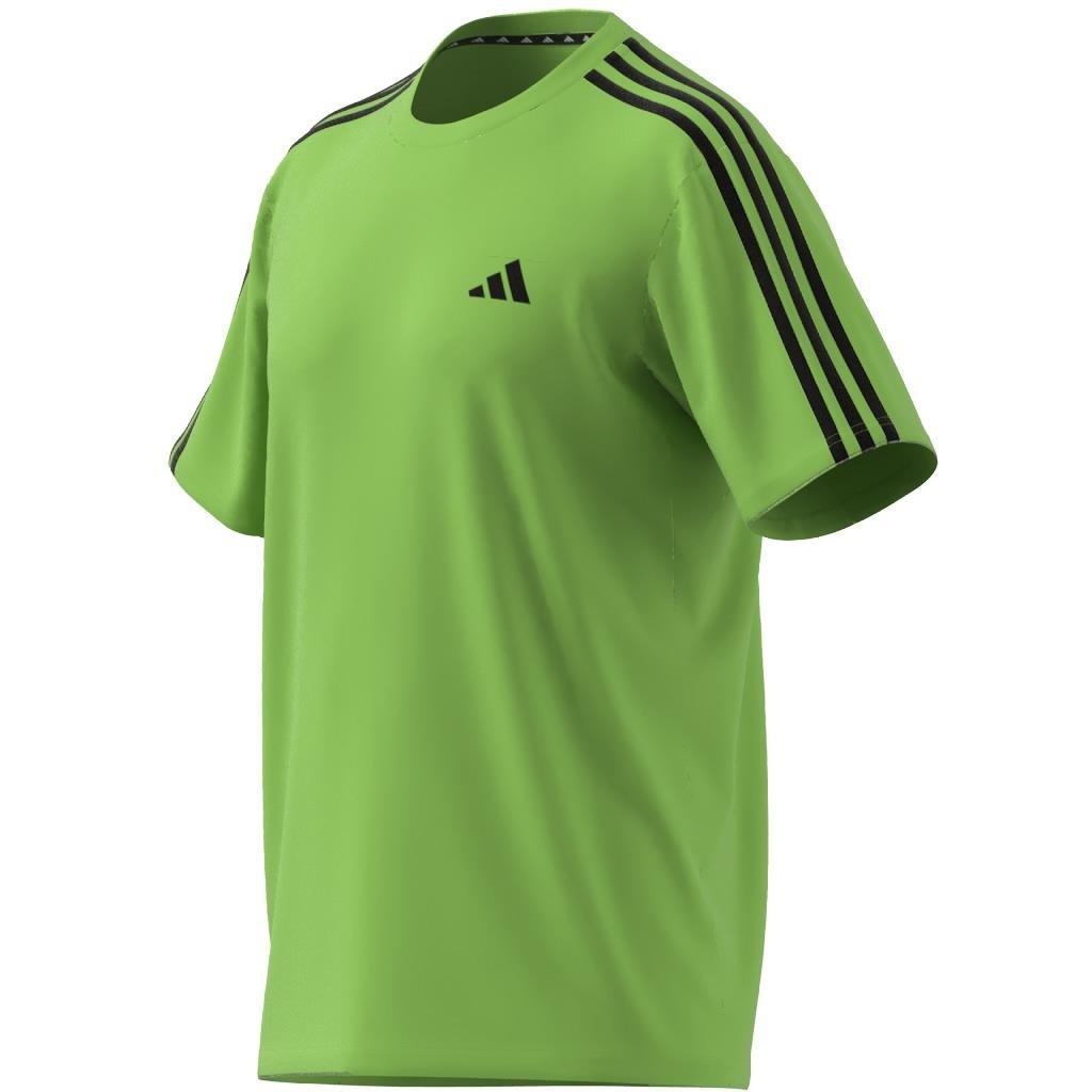 Train Essentials 3-Stripes Training T-Shirt, Green, A901_ONE, large image number 11