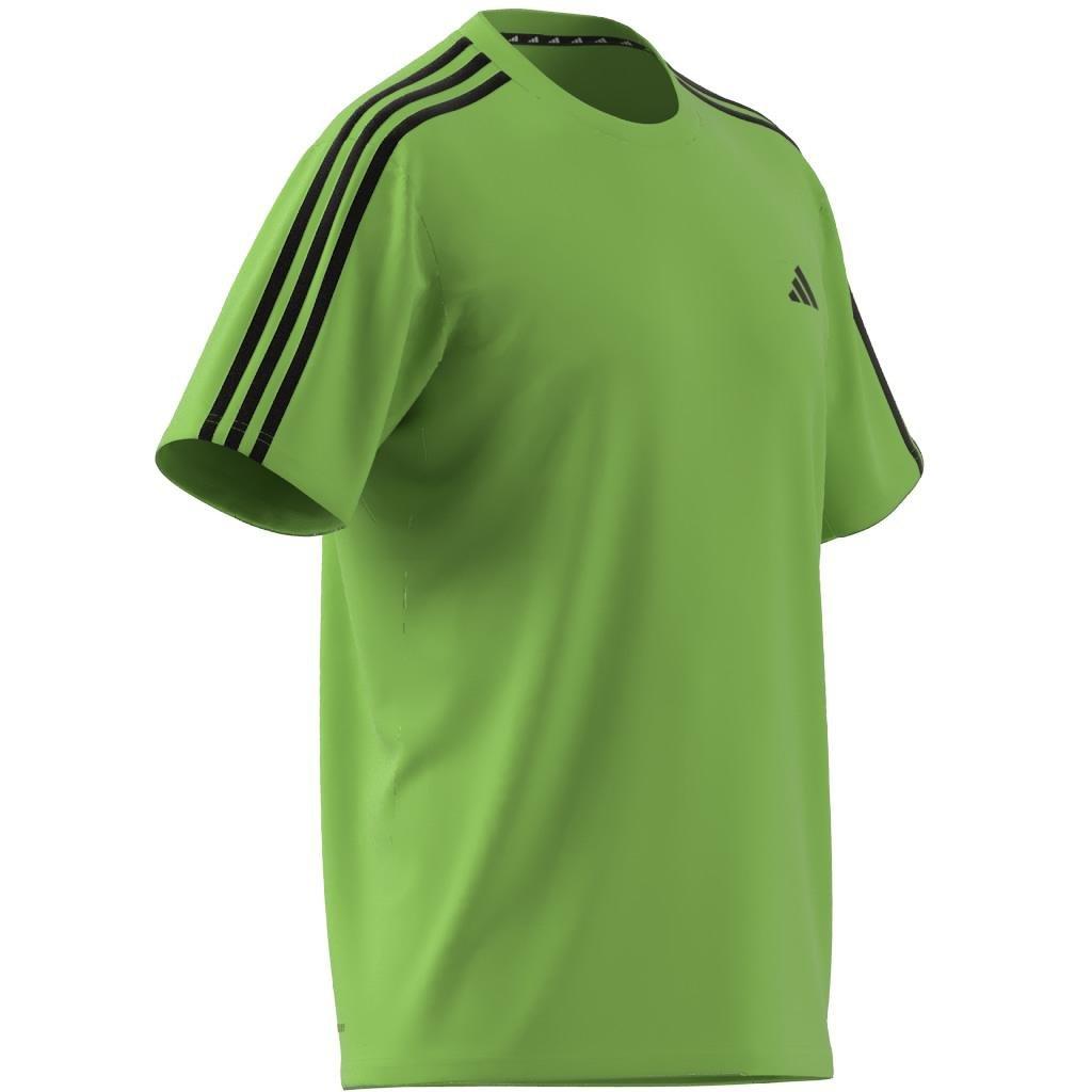 Train Essentials 3-Stripes Training T-Shirt, Green, A901_ONE, large image number 13