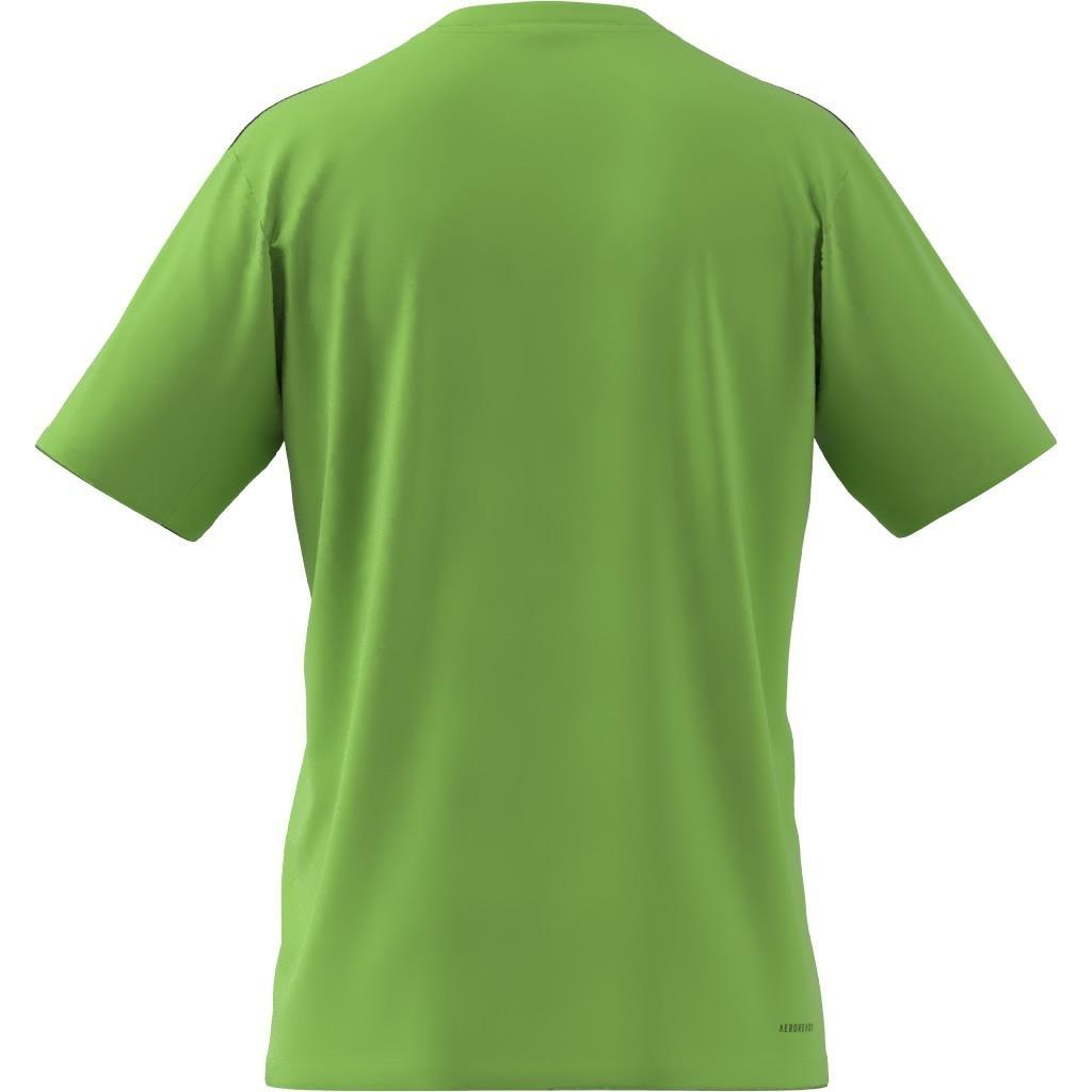 Train Essentials 3-Stripes Training T-Shirt, Green, A901_ONE, large image number 14