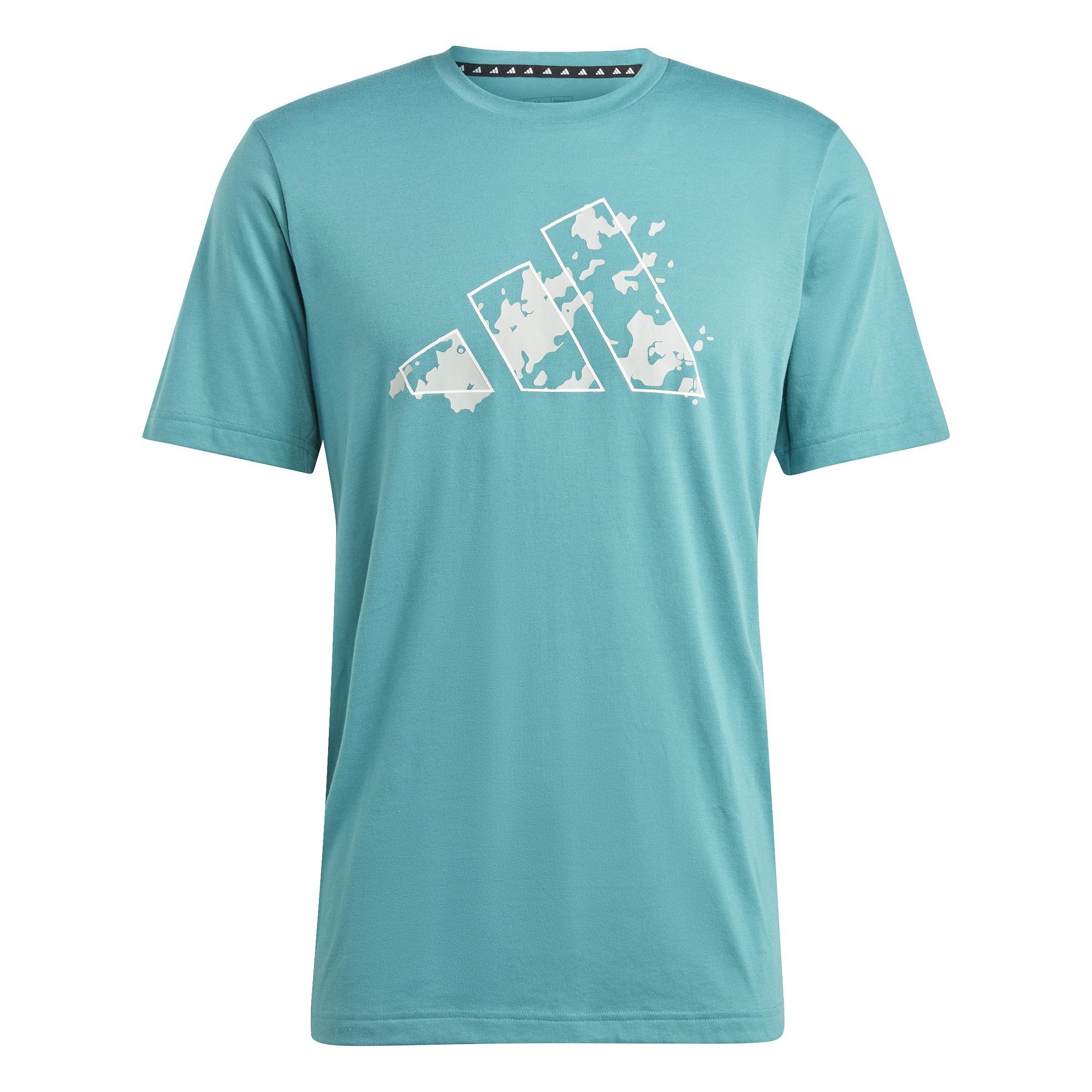 Train Essentials Seasonal Training Graphic T-Shirt, Turquoise, A901_ONE, large image number 0