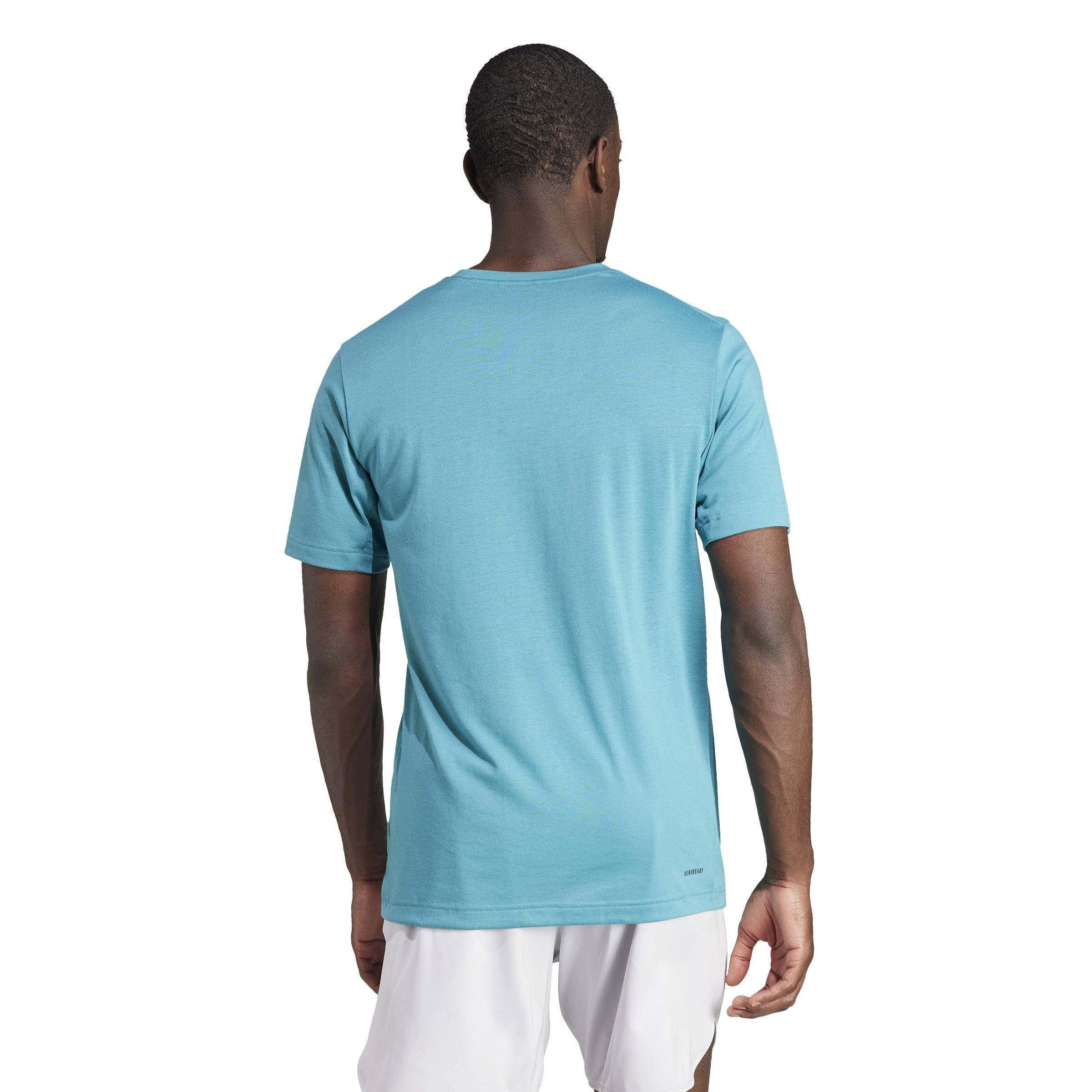 Train Essentials Seasonal Training Graphic T-Shirt, Turquoise, A901_ONE, large image number 3