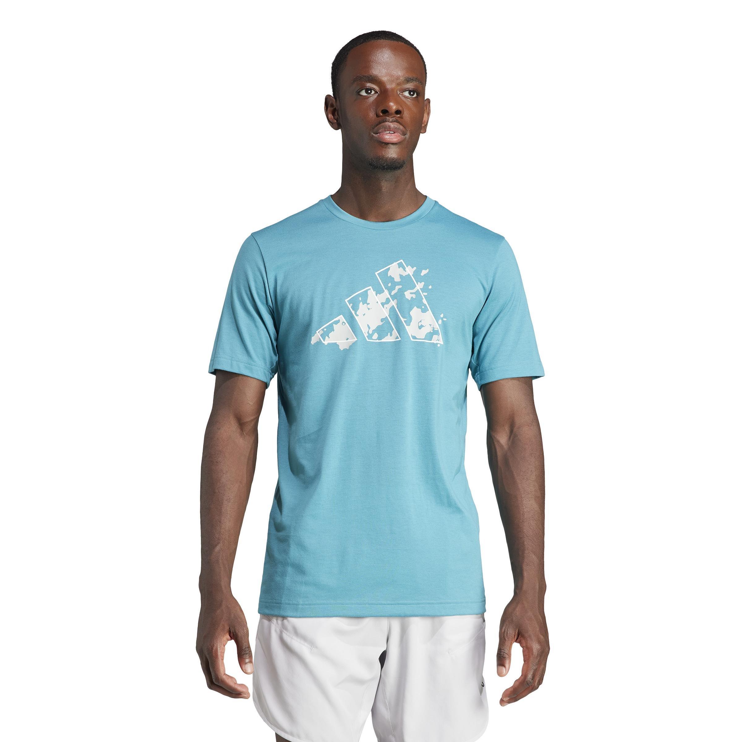 Train Essentials Seasonal Training Graphic T-Shirt, Turquoise, A901_ONE, large image number 6