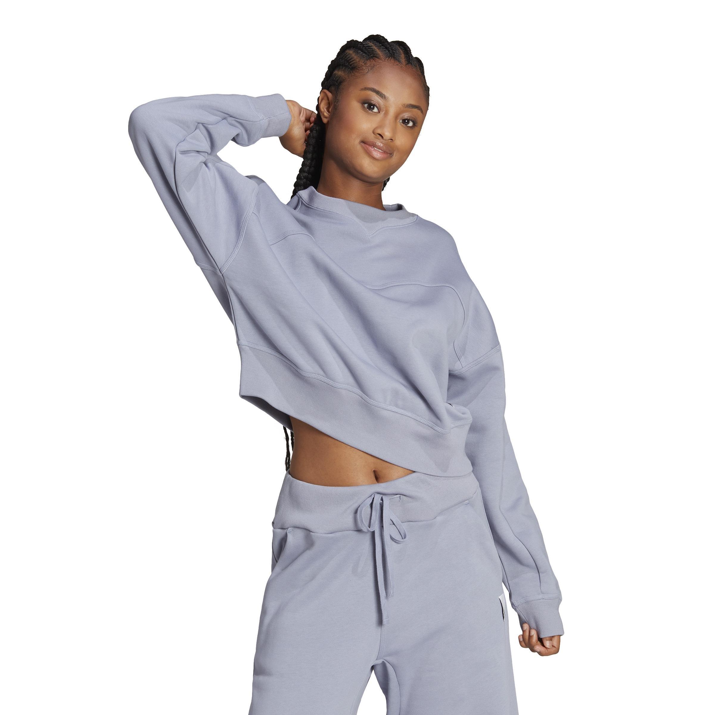 Lounge Fleece Sweatshirt, Purple, , large image number 0