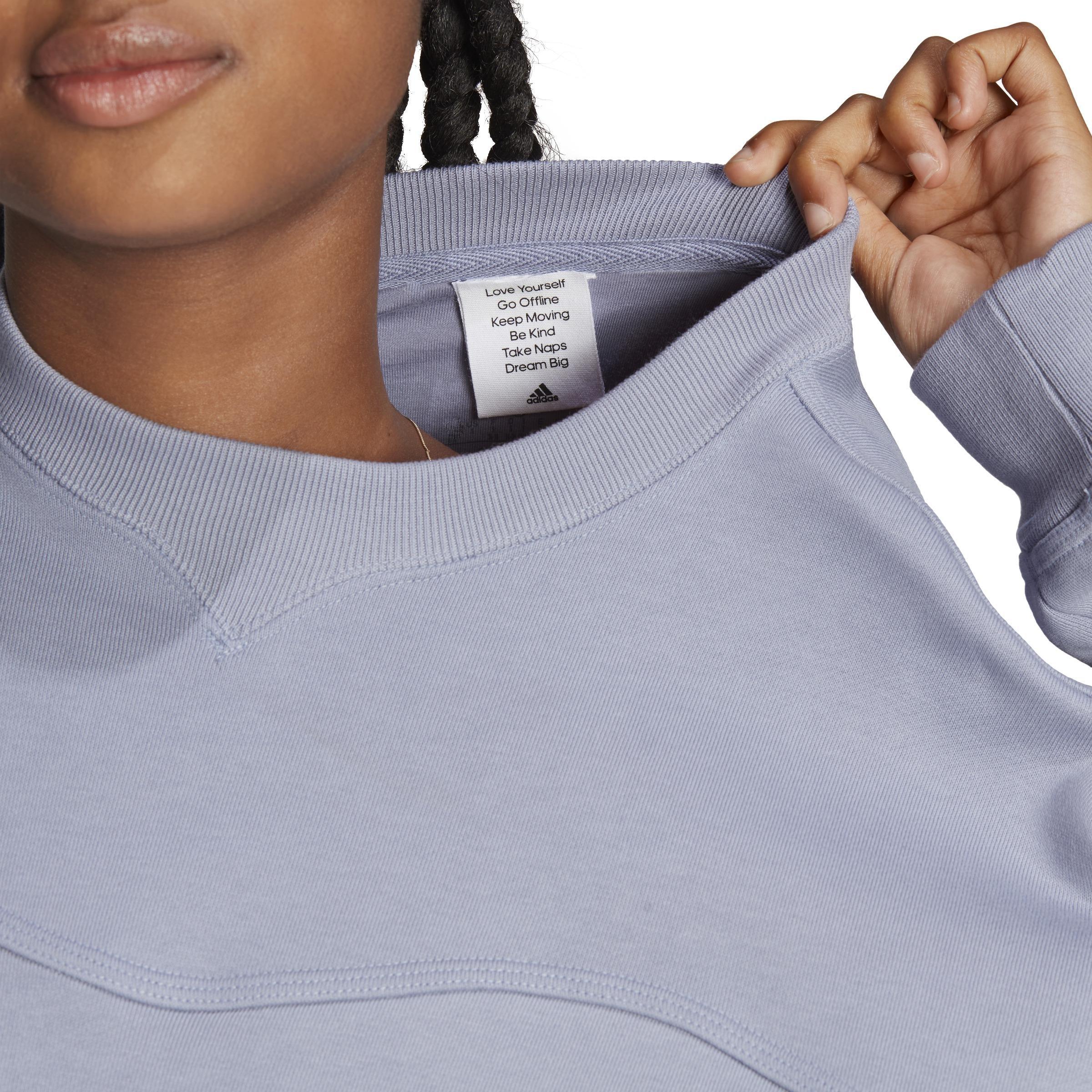 Lounge Fleece Sweatshirt, Purple, , large image number 7