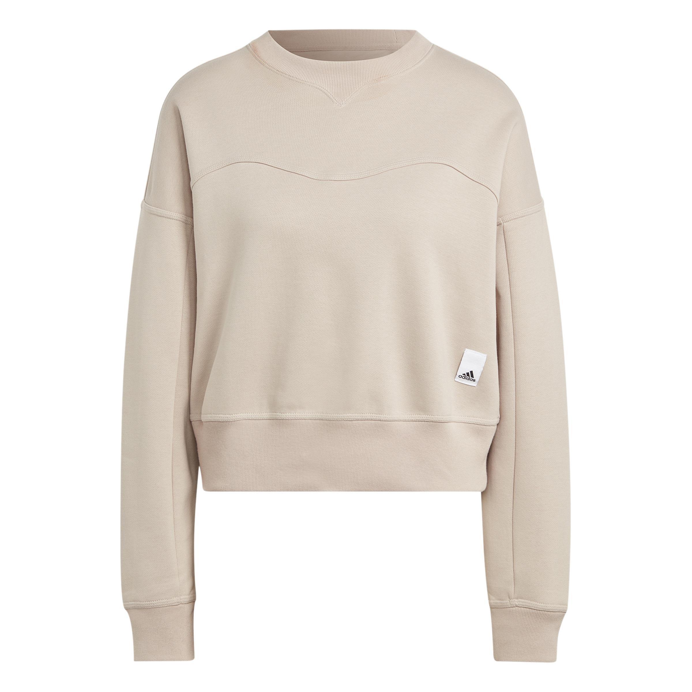 Lounge Fleece Sweatshirt, Brown, A901_ONE, large image number 2