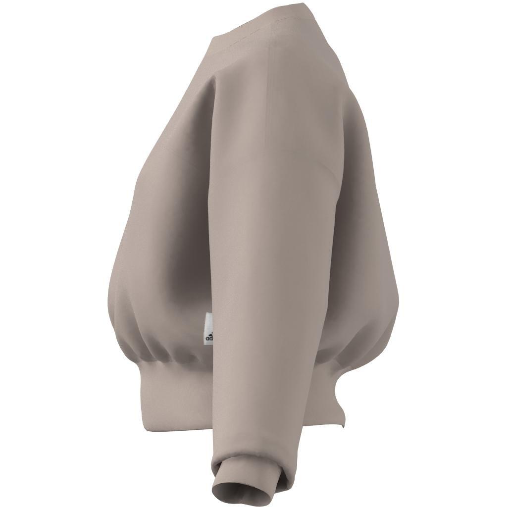 Lounge Fleece Sweatshirt, Brown, A901_ONE, large image number 8