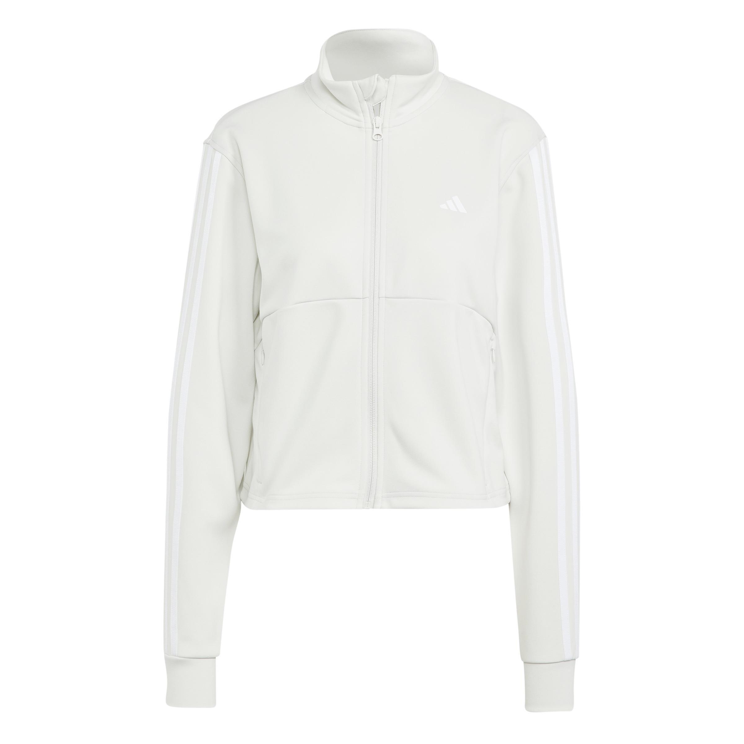 AEROREADY Train Essentials 3-Stripes Track Jacket, Grey, A901_ONE, large image number 0