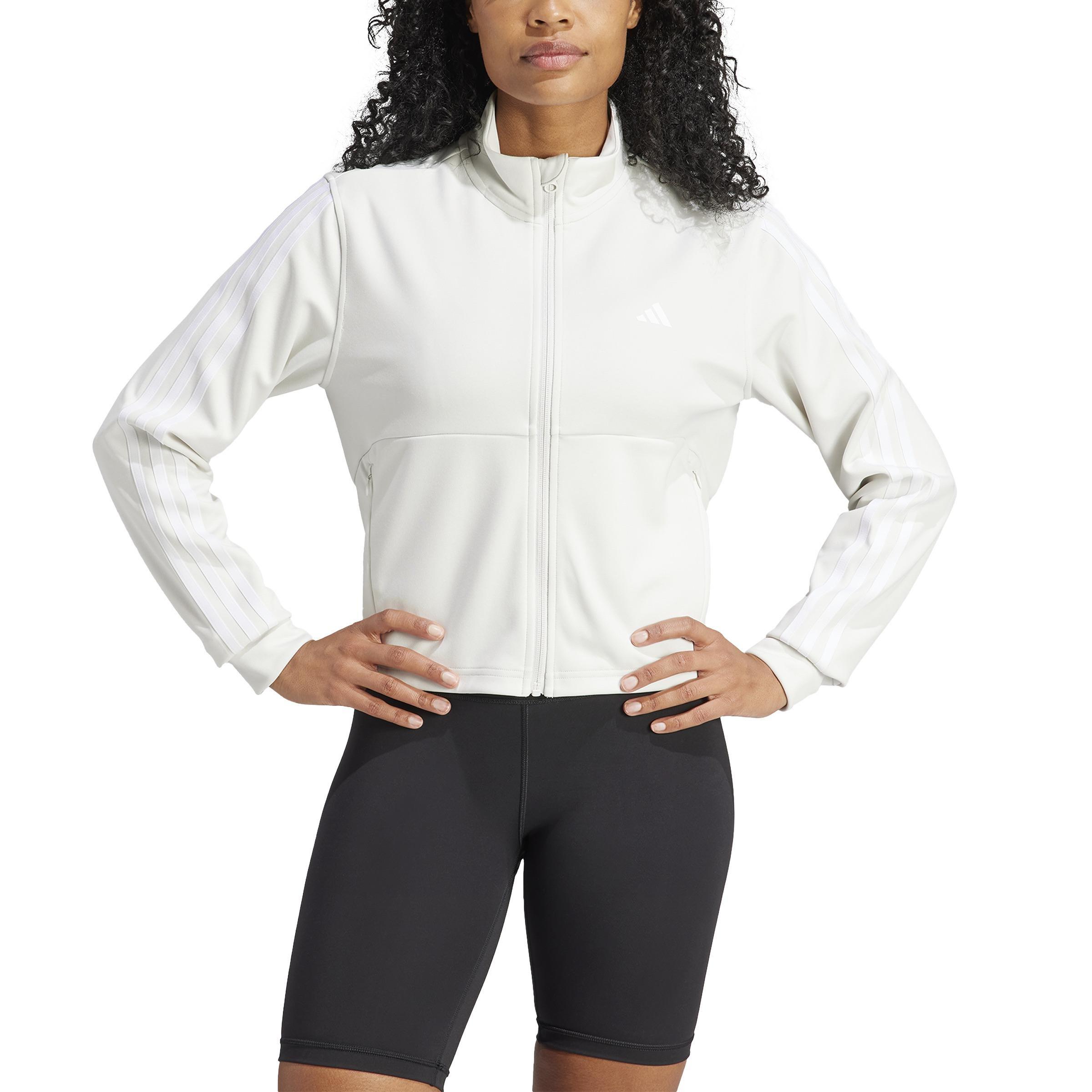 AEROREADY Train Essentials 3-Stripes Track Jacket, Grey, A901_ONE, large image number 1