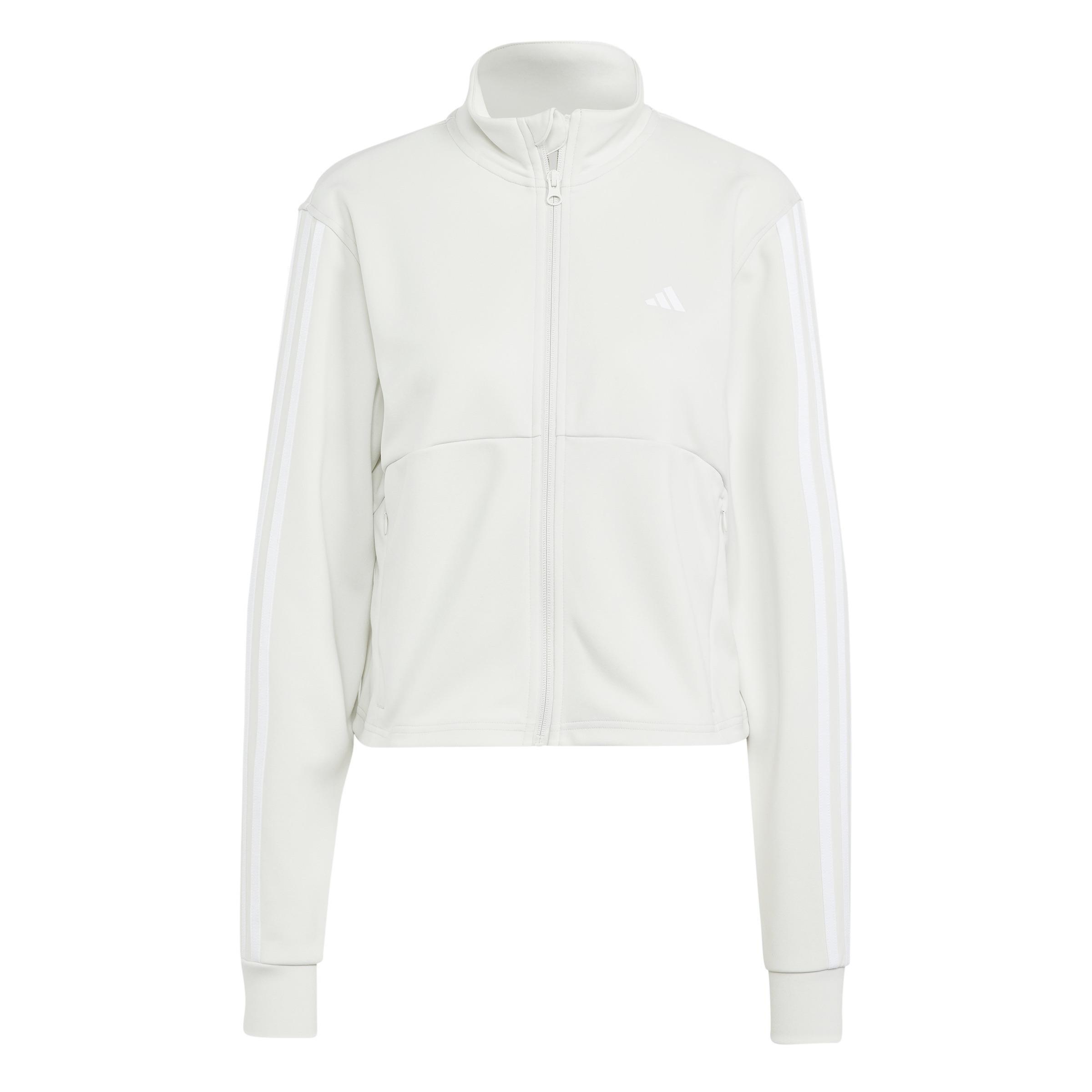 AEROREADY Train Essentials 3-Stripes Track Jacket, Grey, A901_ONE, large image number 2