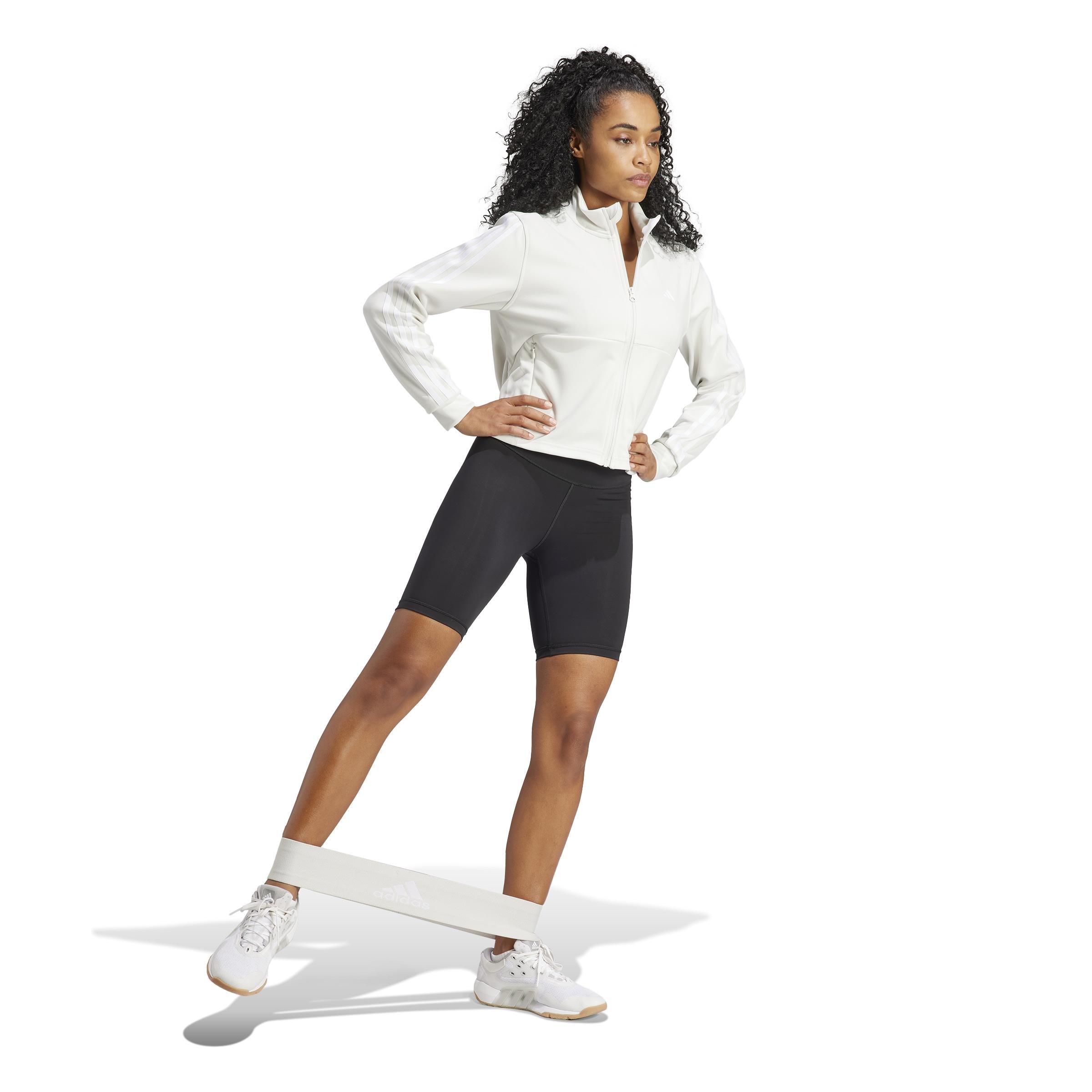 AEROREADY Train Essentials 3-Stripes Track Jacket, Grey, A901_ONE, large image number 14