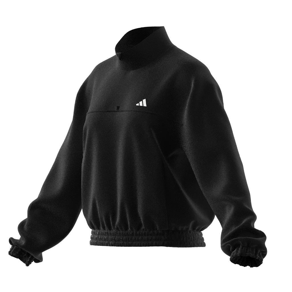 AEROREADY Train Essentials Woven Quarter-Zip Track Jacket, Black, , large image number 11