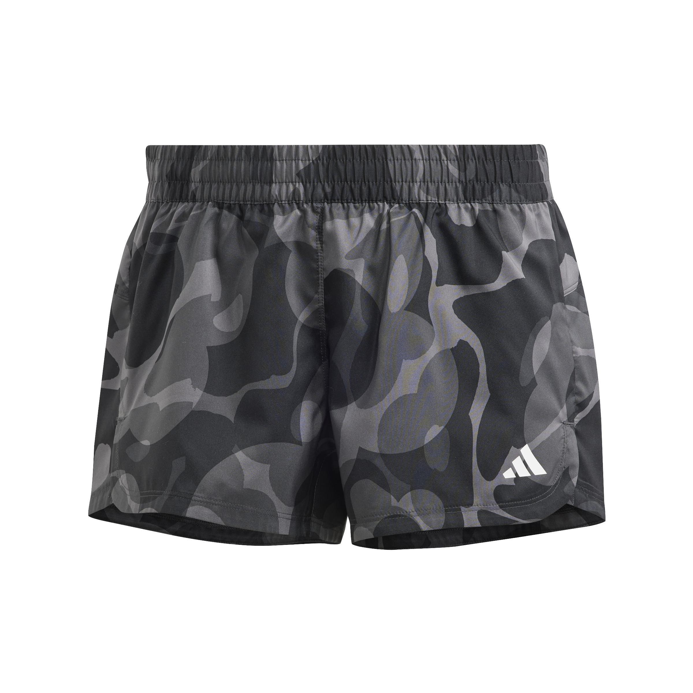 Pacer Train Essentials Floral-Print Woven Shorts, Black, A901_ONE, medium