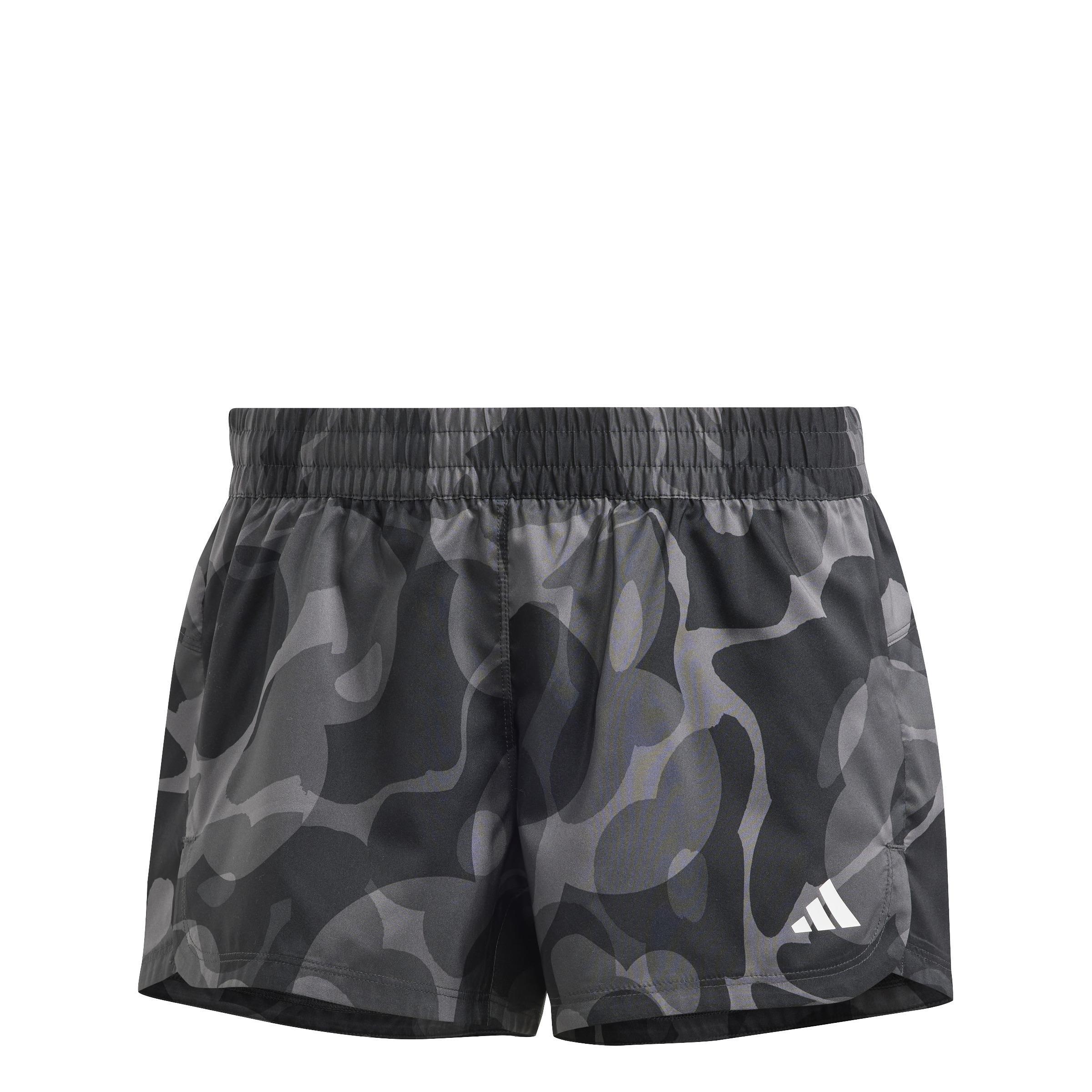Pacer Train Essentials Floral-Print Woven Shorts, Black, A901_ONE, medium