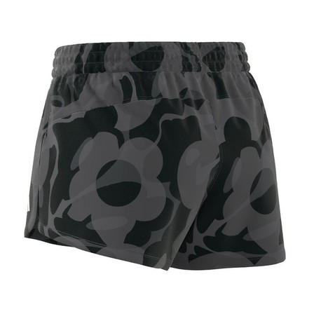 Women Pacer Train Essentials Floral-Print Woven Shorts, Black, A901_ONE, large image number 10