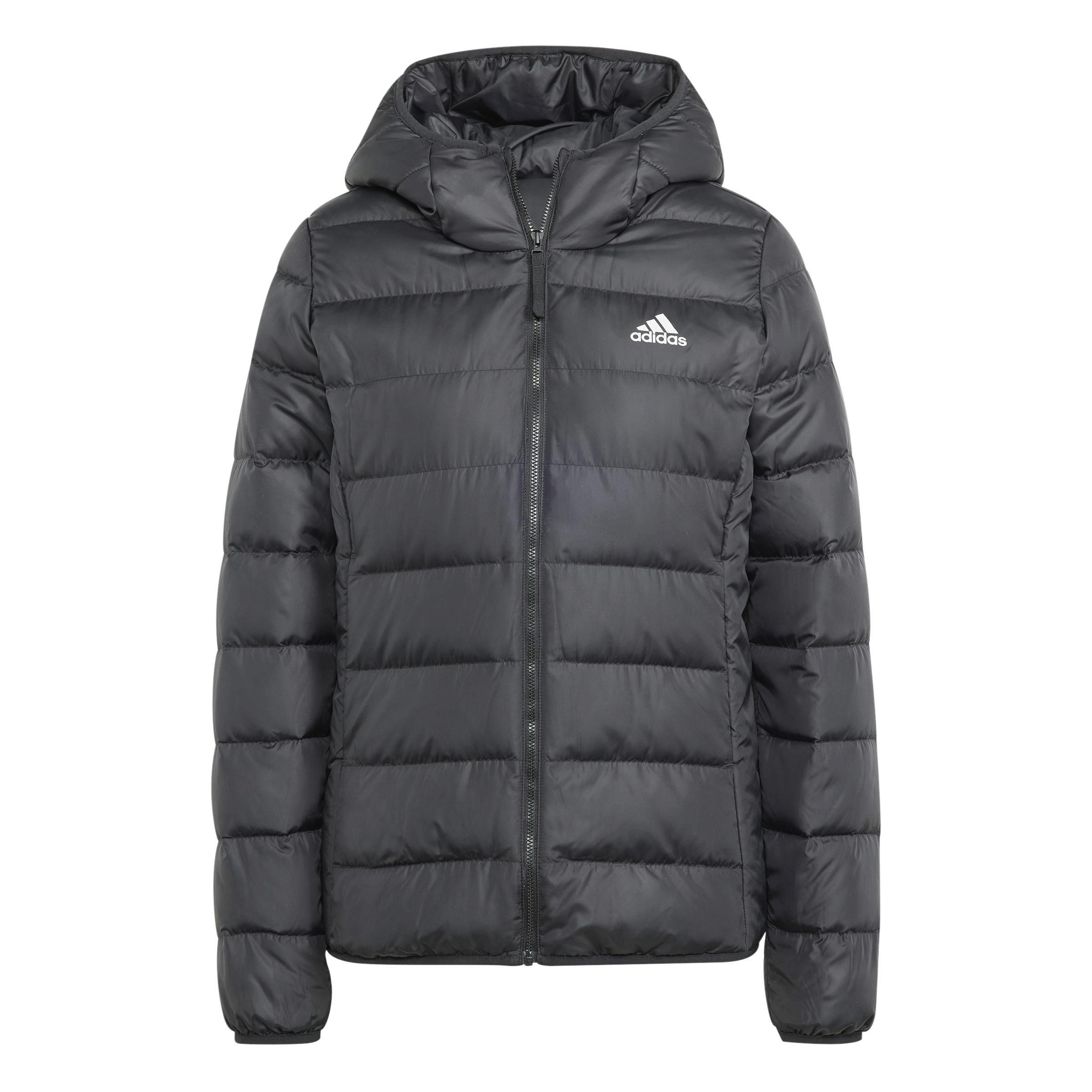 Essentials Light Down Hooded Jacket, Black, , large image number 2