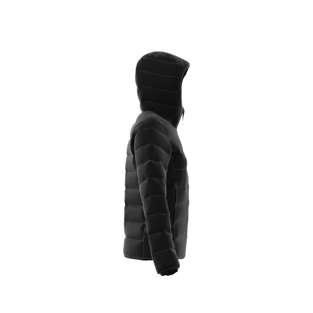 Essentials Light Down Hooded Jacket, Black, , large image number 6