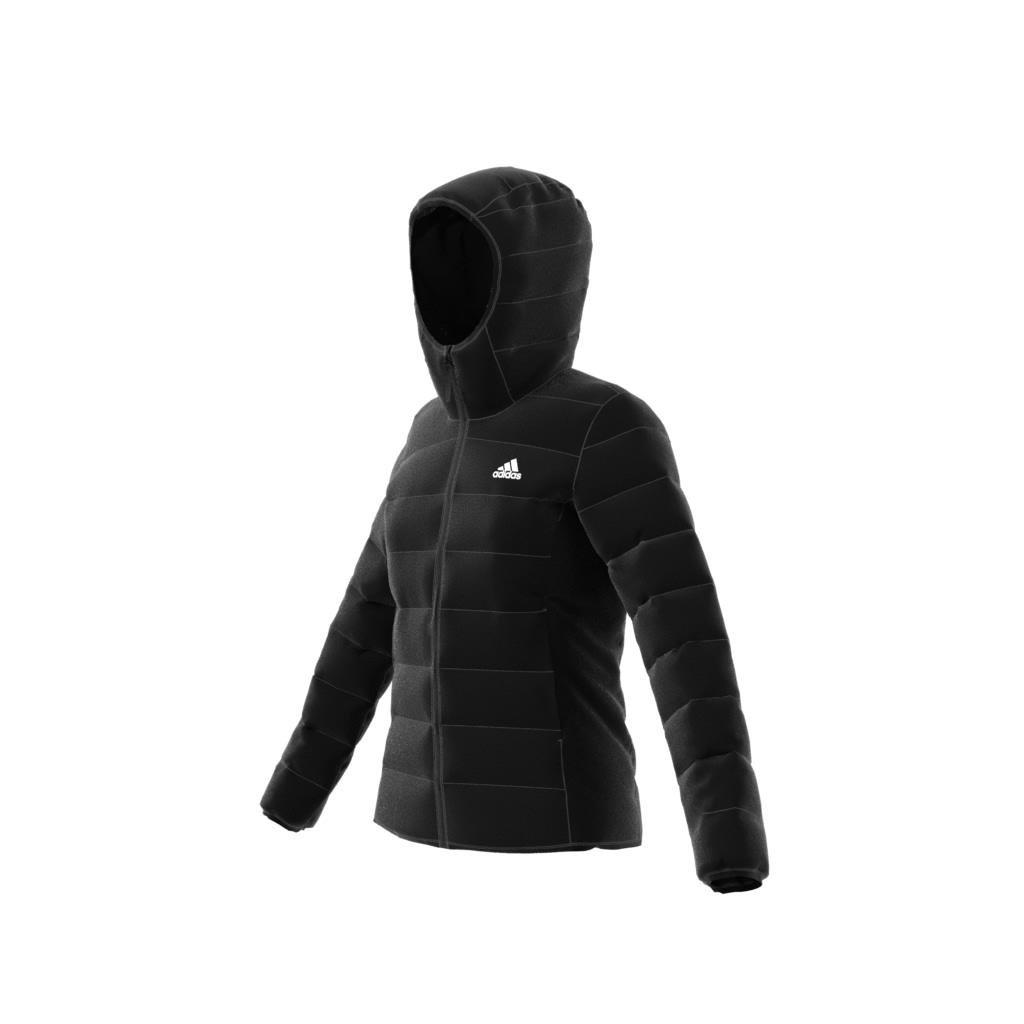 Essentials Light Down Hooded Jacket, Black, , large image number 7