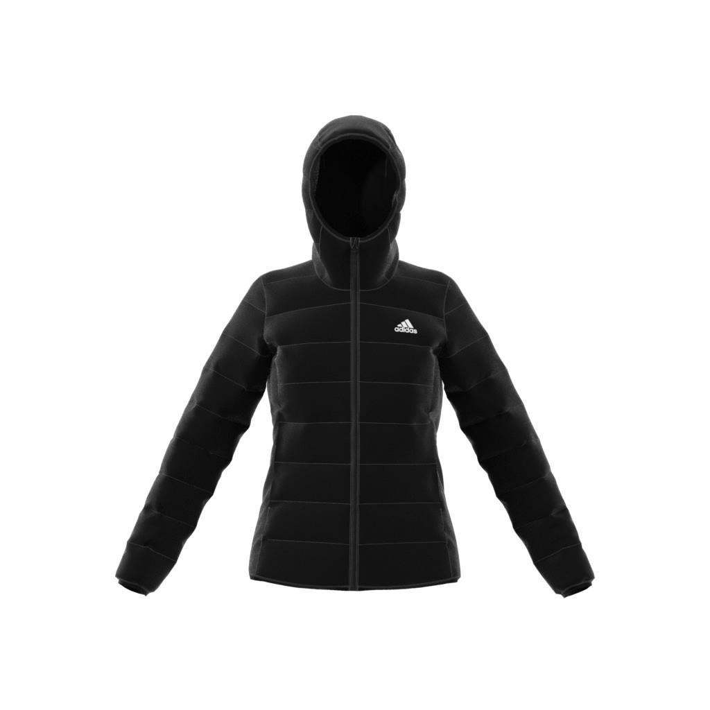Essentials Light Down Hooded Jacket, Black, , large image number 9