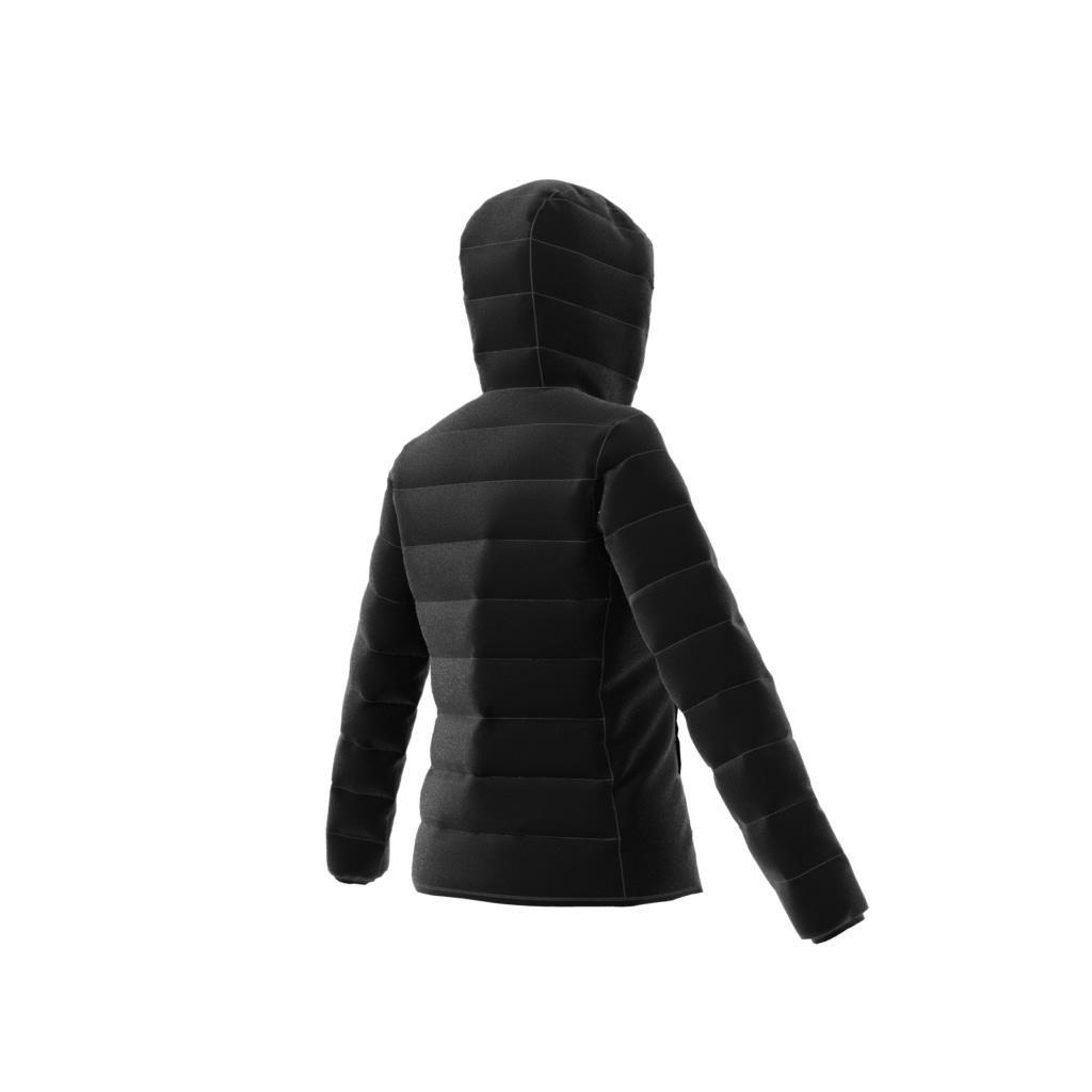 Essentials Light Down Hooded Jacket, Black, , large image number 11