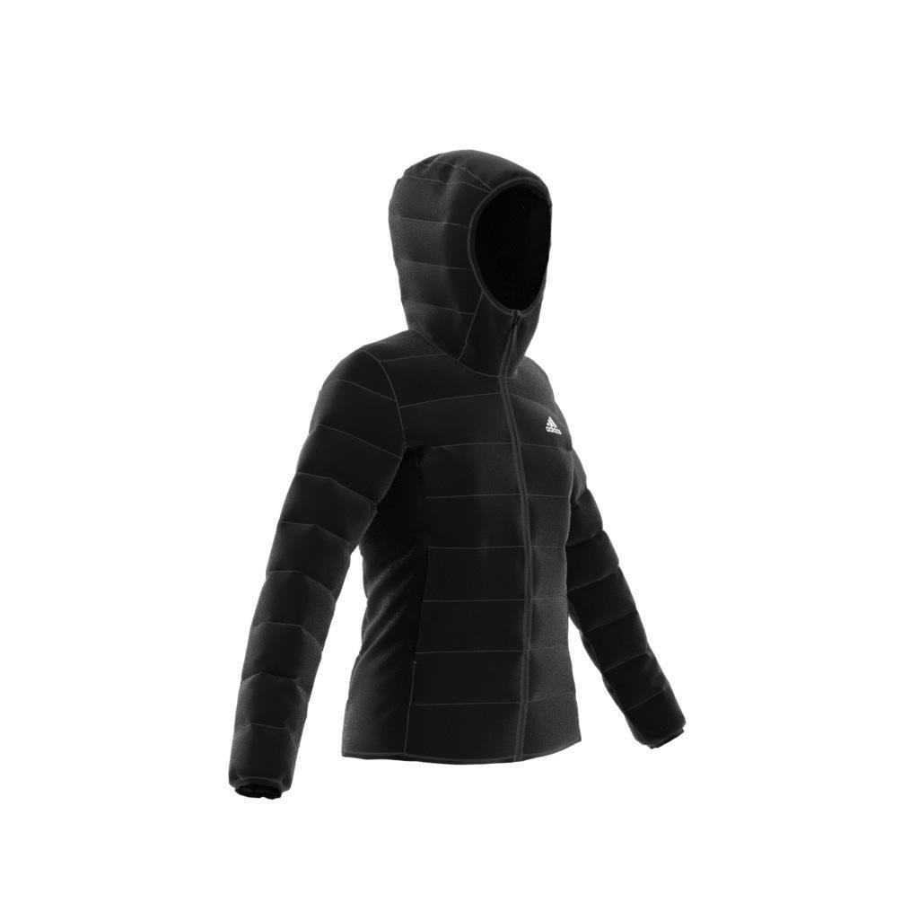 Essentials Light Down Hooded Jacket, Black, , large image number 13