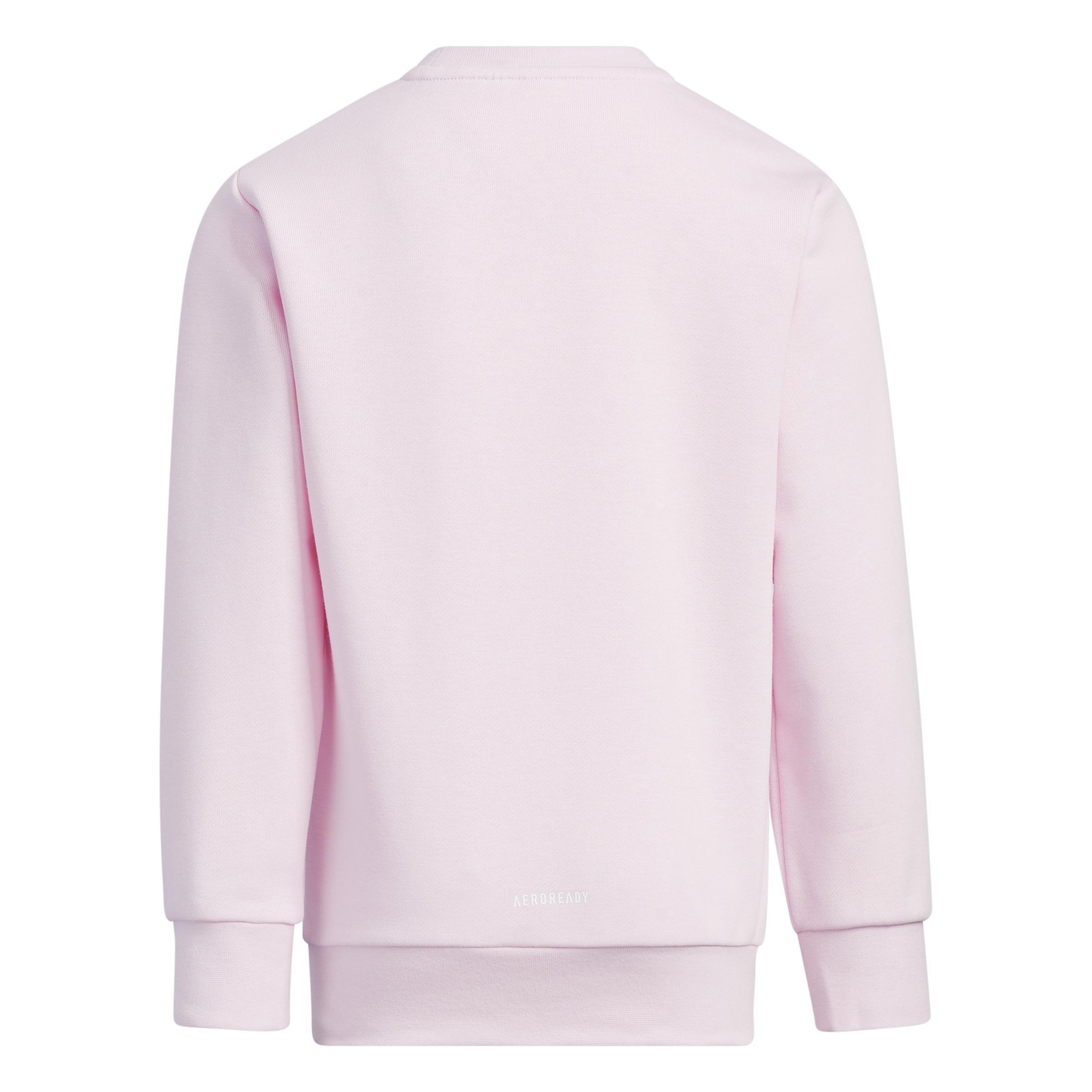 Unisex Kids Badge Of Sport Logo Crewneck Sweatshirt, Pink, A901_ONE, large image number 2