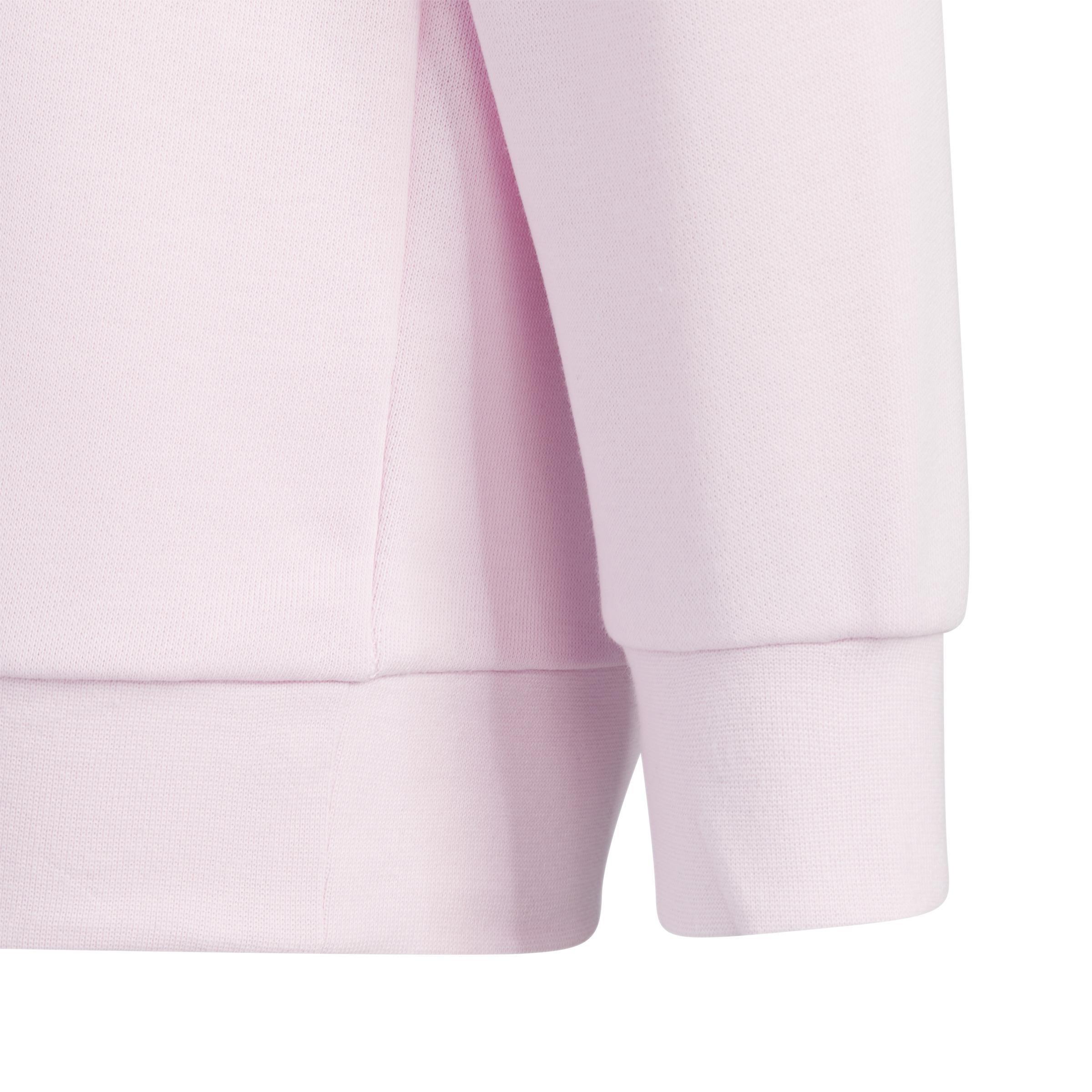 Unisex Kids Badge Of Sport Logo Crewneck Sweatshirt, Pink, A901_ONE, large image number 5