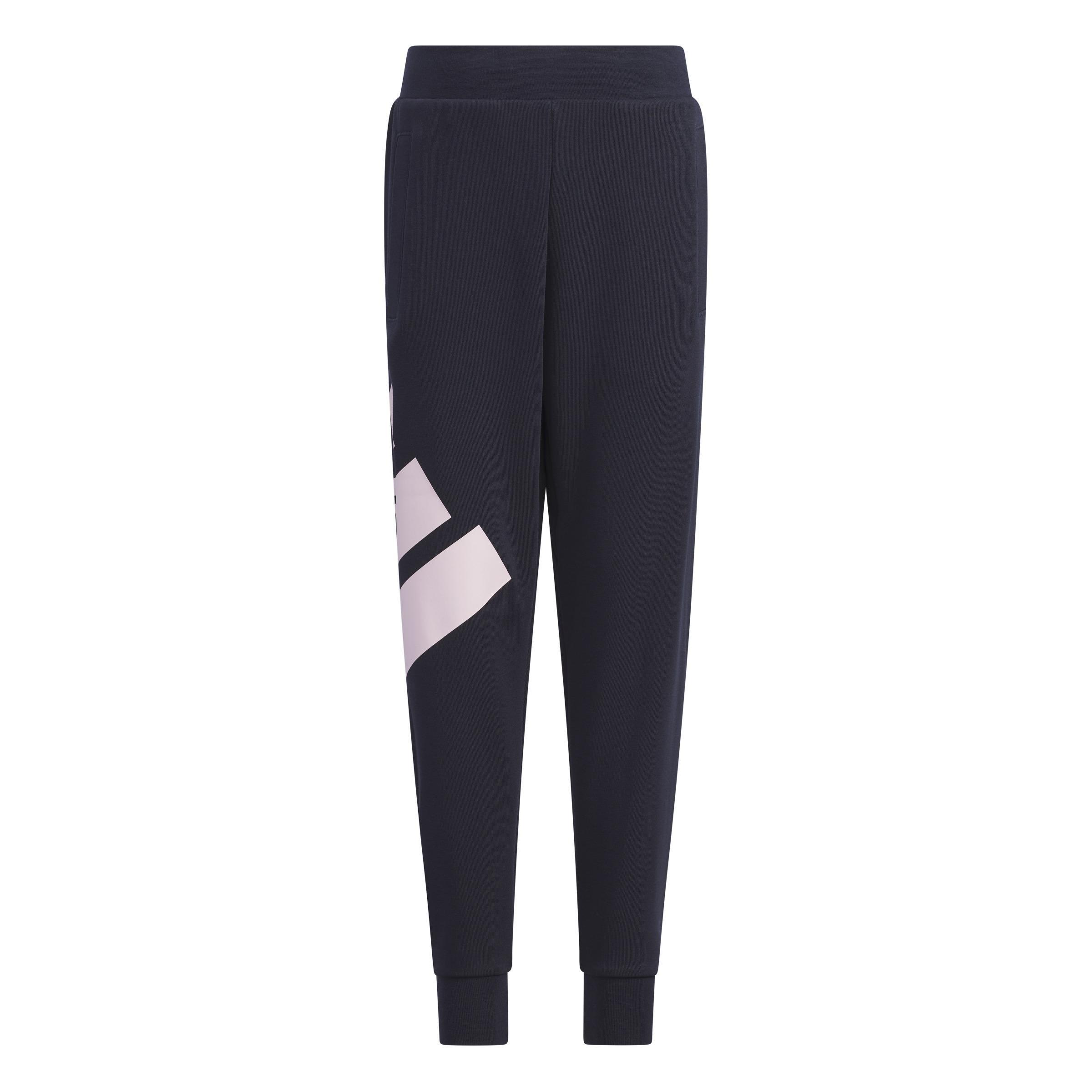 Unisex Kids Badge Of Sport Logo Joggers, Blue, A901_ONE, large image number 1