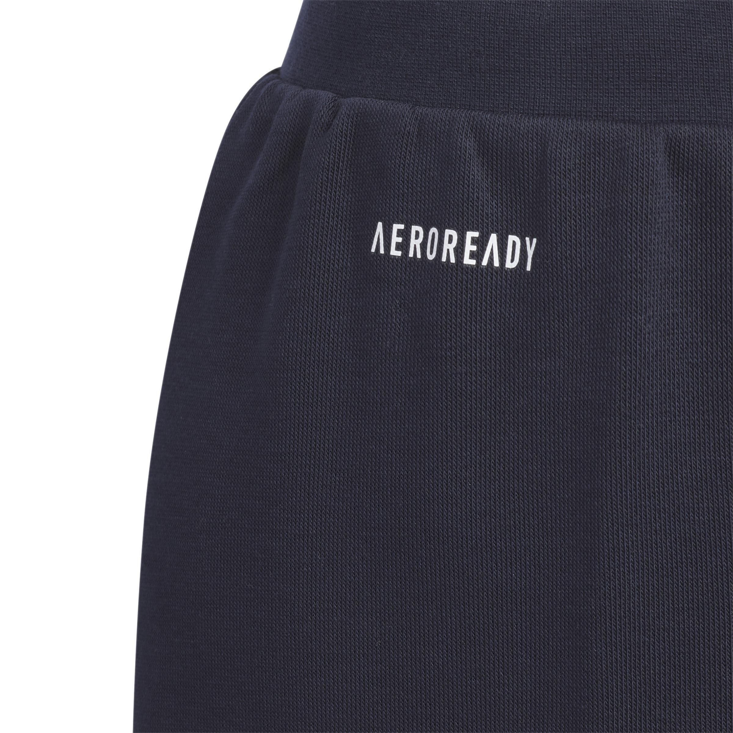 Unisex Kids Badge Of Sport Logo Joggers, Blue, A901_ONE, large image number 4