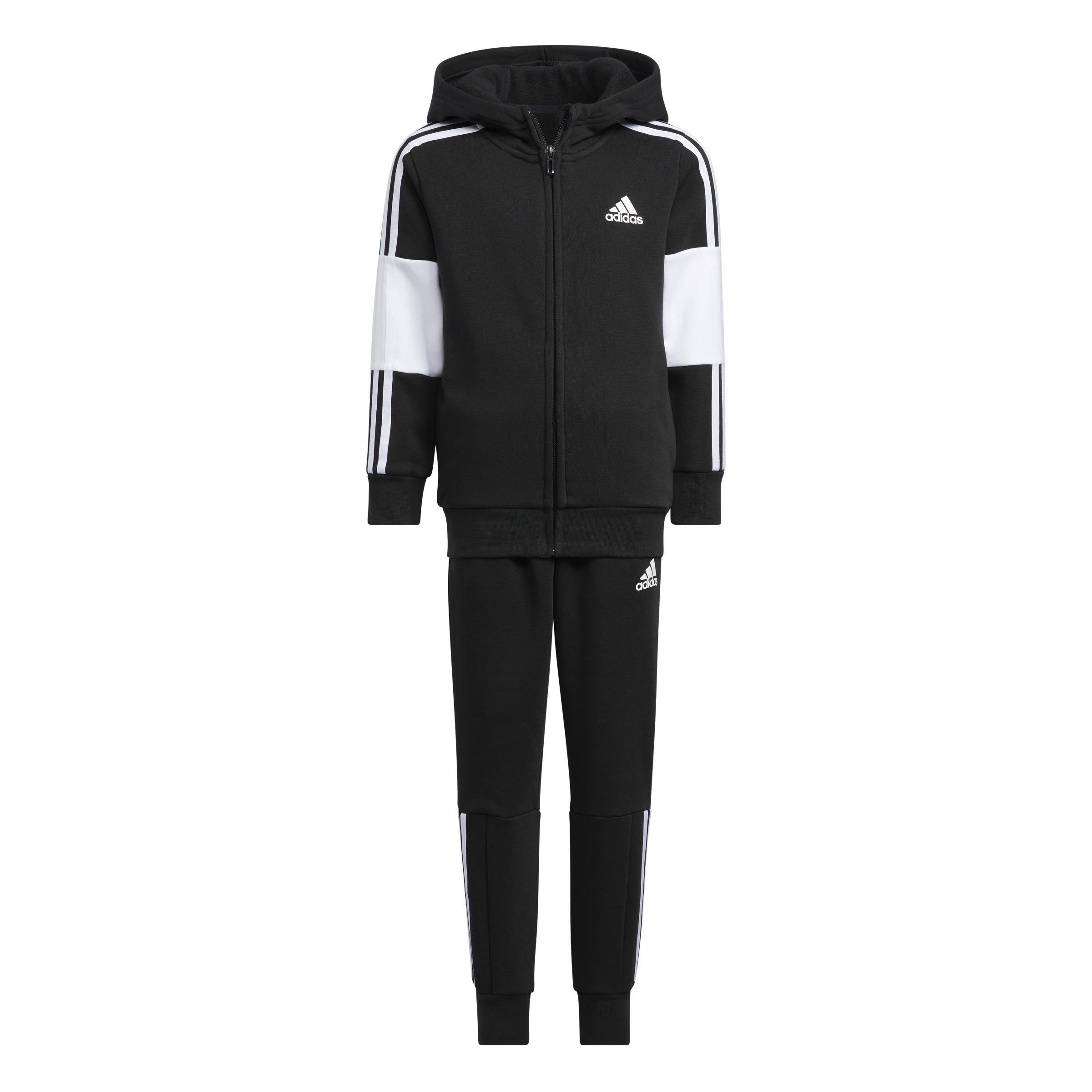 Unisex 3-Stripes Tracksuit, Black, A901_ONE, large image number 0