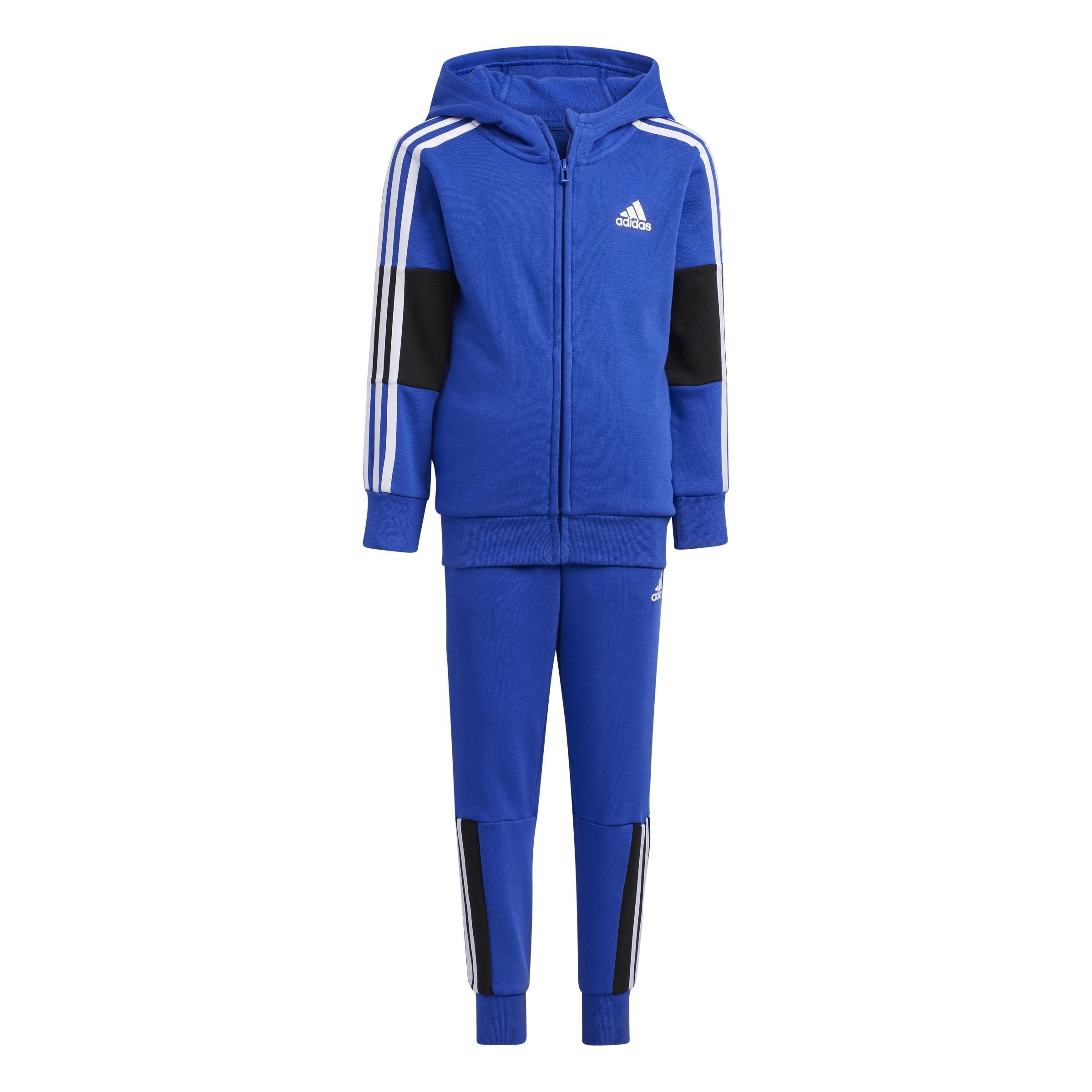 Unisex Kids 3-Stripes Tracksuit, Blue, A901_ONE, medium