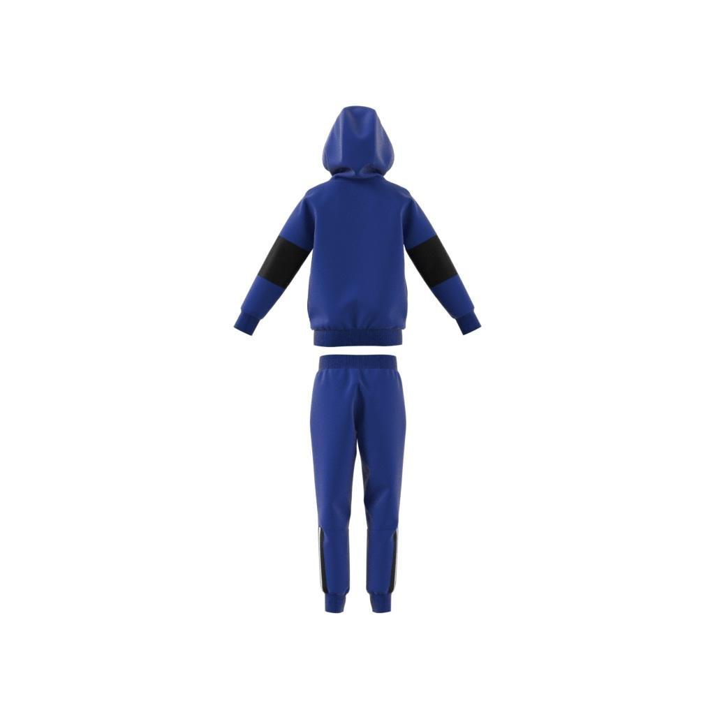 Unisex Kids 3-Stripes Tracksuit, Blue, A901_ONE, large image number 6