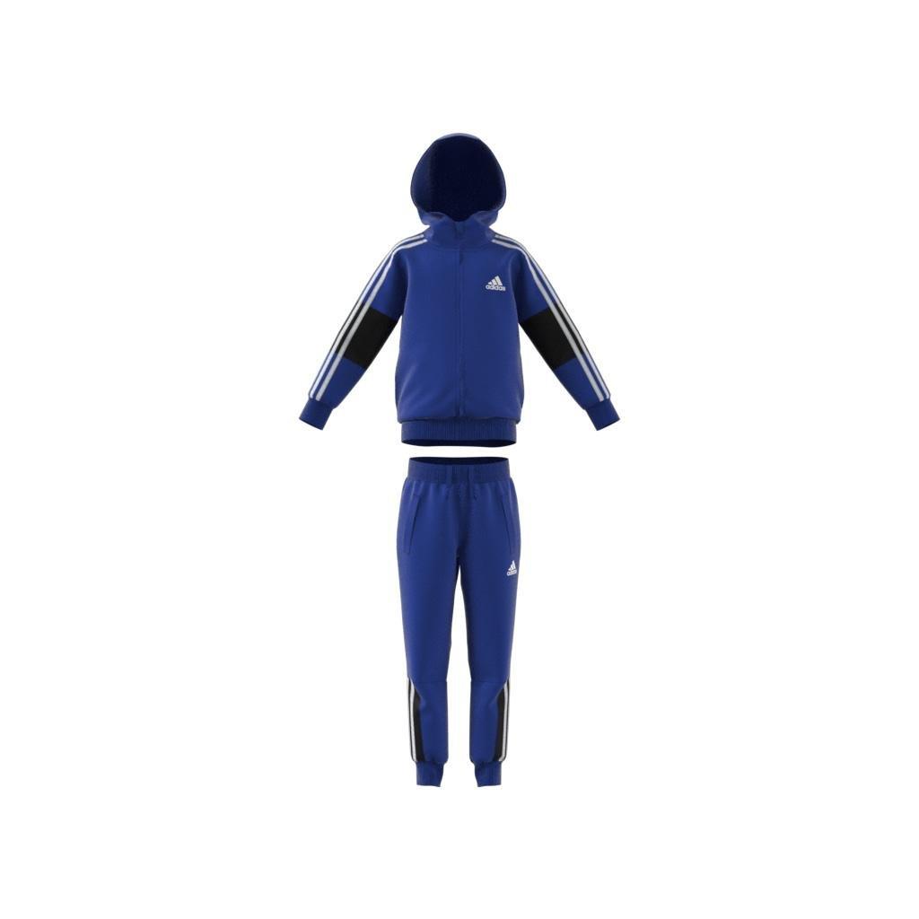 Unisex Kids 3-Stripes Tracksuit, Blue, A901_ONE, large image number 9