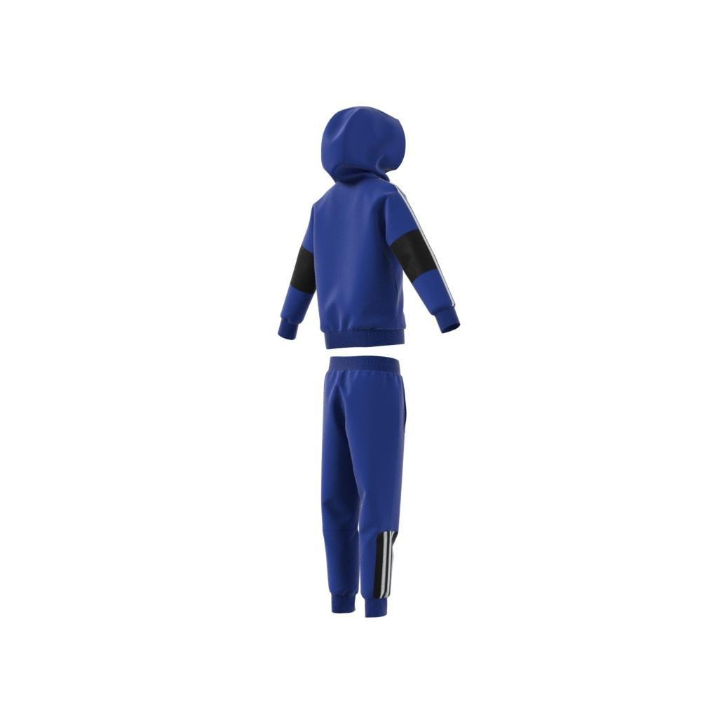 Unisex Kids 3-Stripes Tracksuit, Blue, A901_ONE, large image number 11