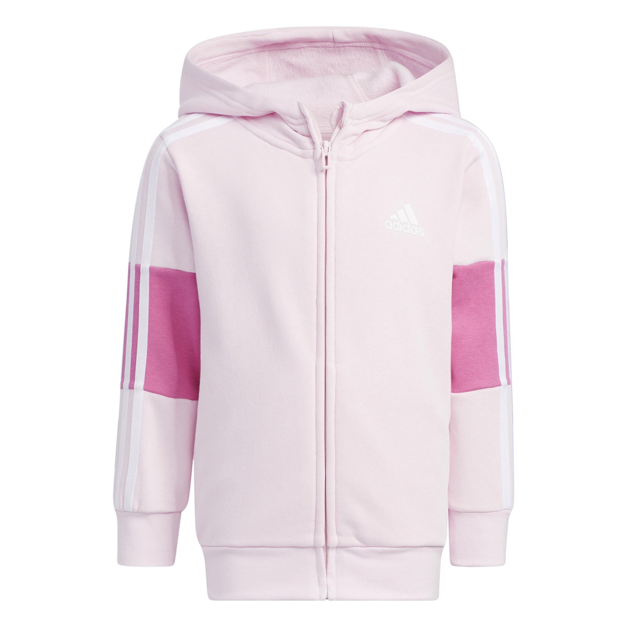 Unisex Kids 3-Stripes Tracksuit, Pink, , large image number 7