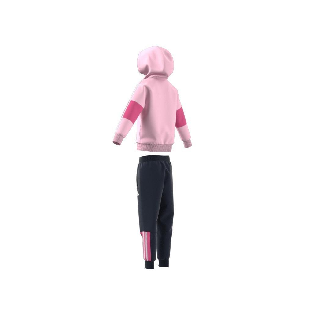 Unisex Kids 3-Stripes Tracksuit, Pink, , large image number 10