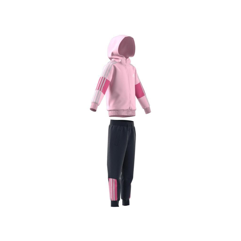 Unisex Kids 3-Stripes Tracksuit, Pink, , large image number 11