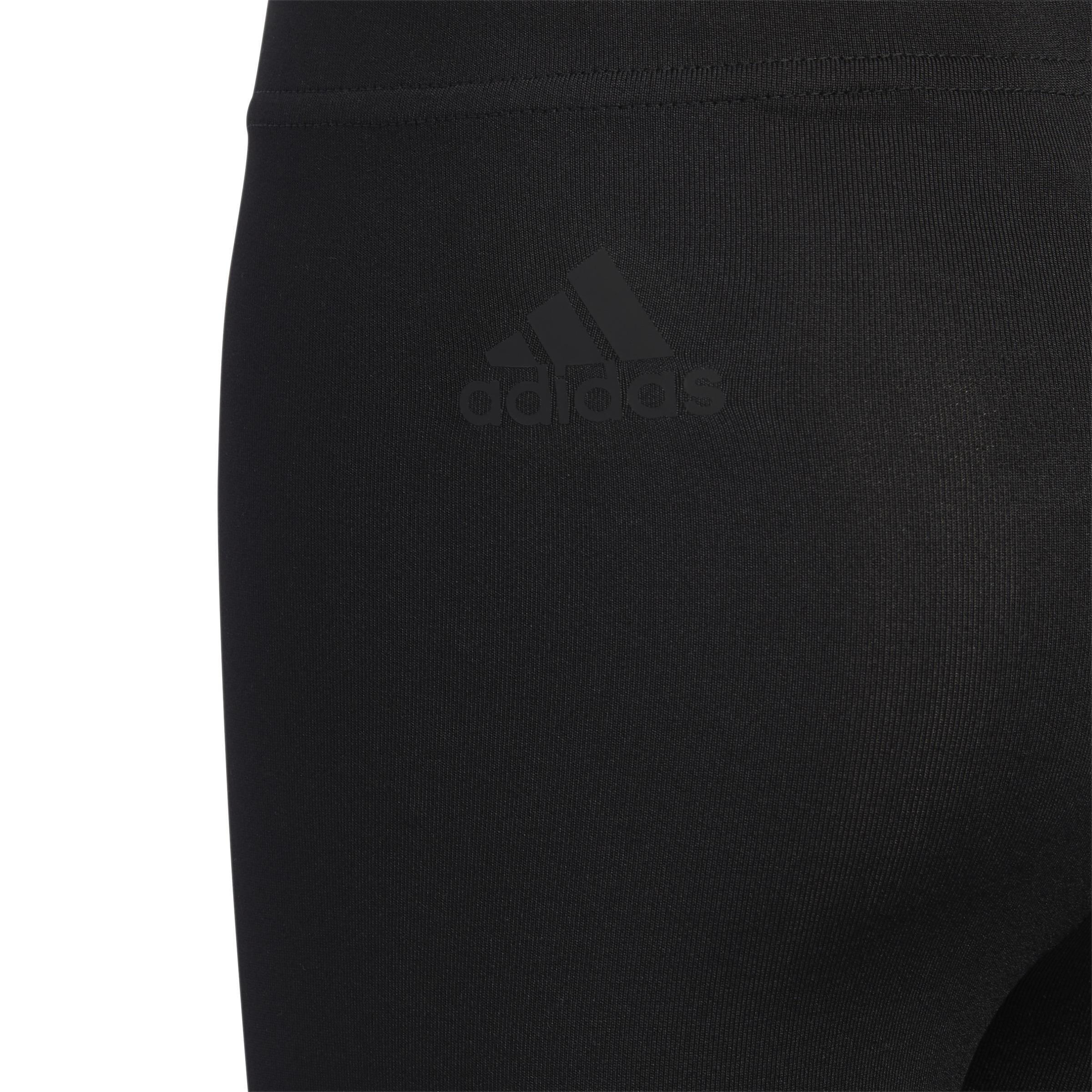 Kids Badge Of Sport Logo Leggings, Black, A901_ONE, large image number 5
