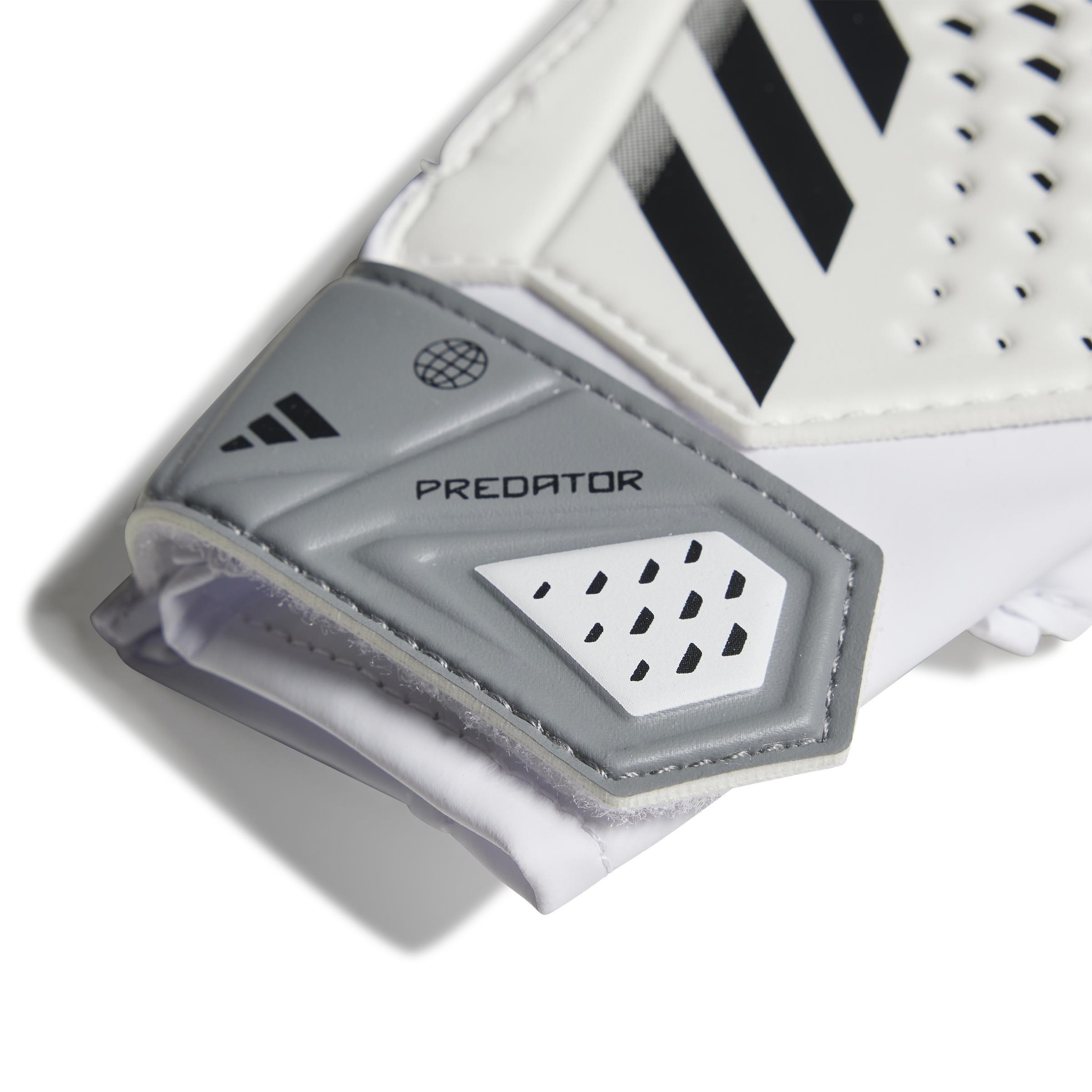 Unisex Kids Predator Training Goalkeeper Gloves, White, , large image number 1