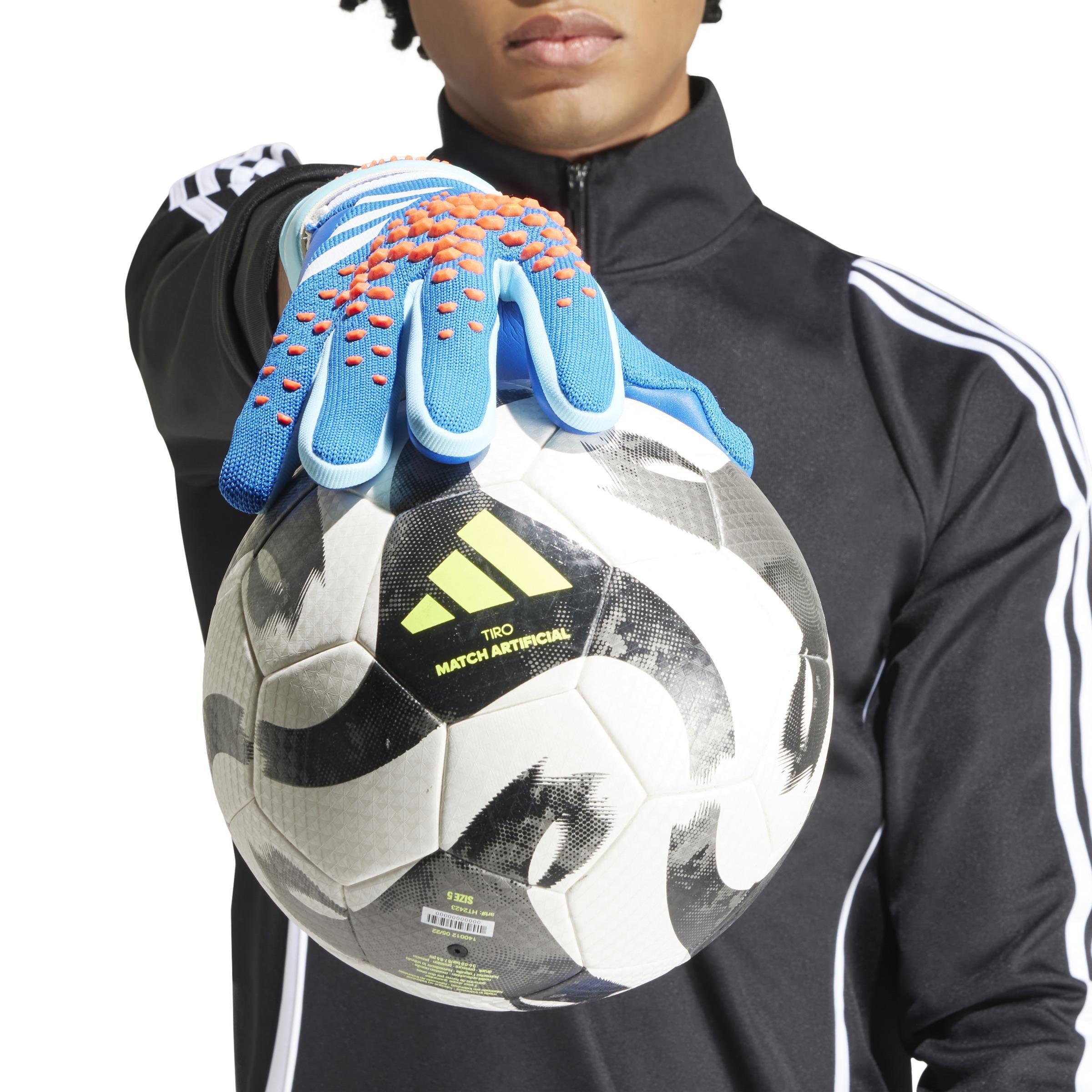 Unisex Predator League Goalkeeper Gloves, Blue, A901_ONE, large image number 4