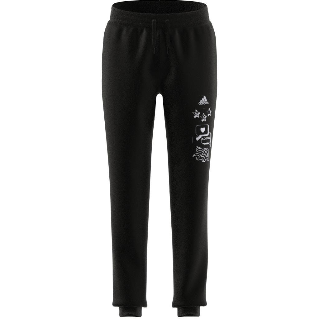 Unisex Kids Brand Love Joggers, Black, A901_ONE, large image number 12